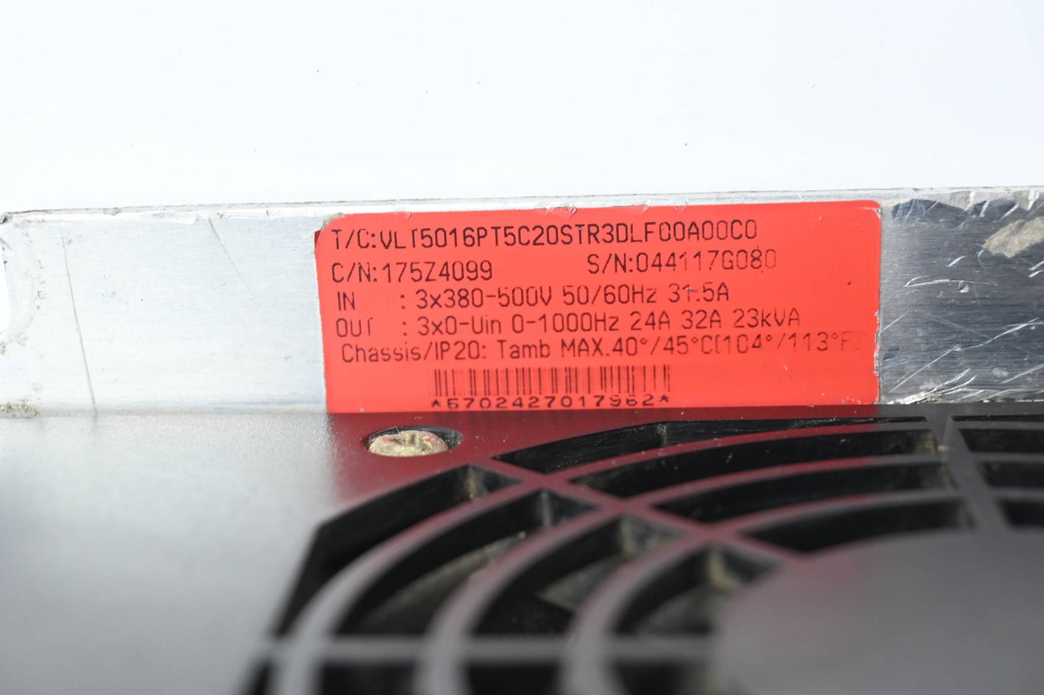 Produktfoto 5 von Danfoss Frequenzumrichter VLT5016PT5C20STR3DLF00A00C0 ( 175Z4099 )