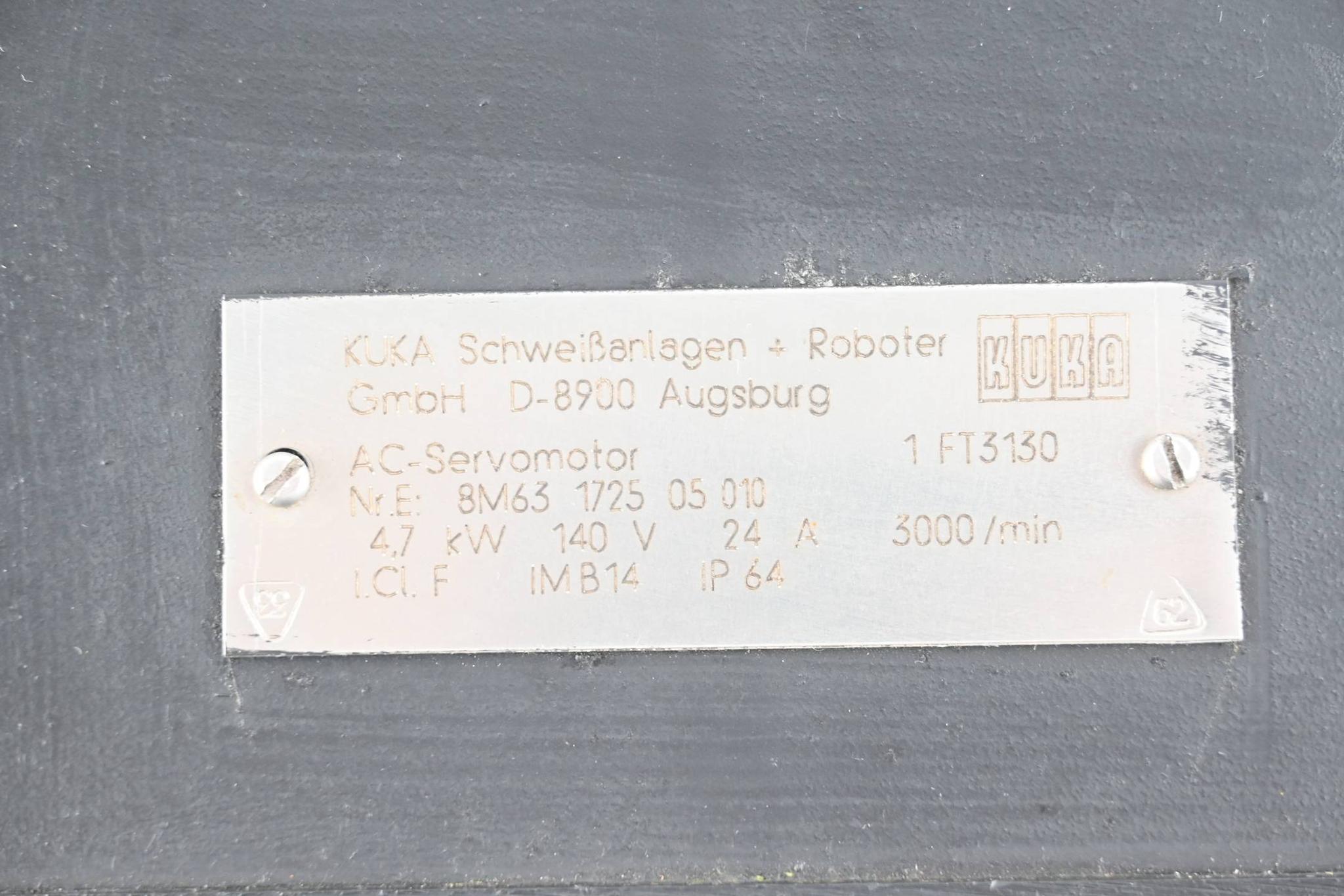 Produktfoto 3 von KUKA AC-Servomotor 1 FT3130 ( 1FT3130 ) 4,7kW 3000/min