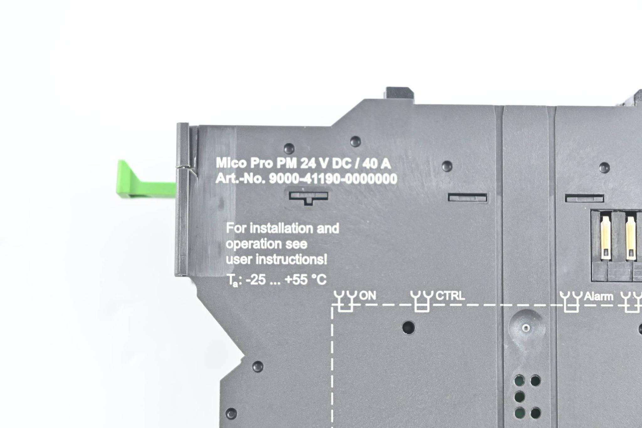 Produktfoto 2 von Murr Elektronik Einspeisemodul Mico Pro PM 24 VDC/40A ( 9000-41190-0000000 )