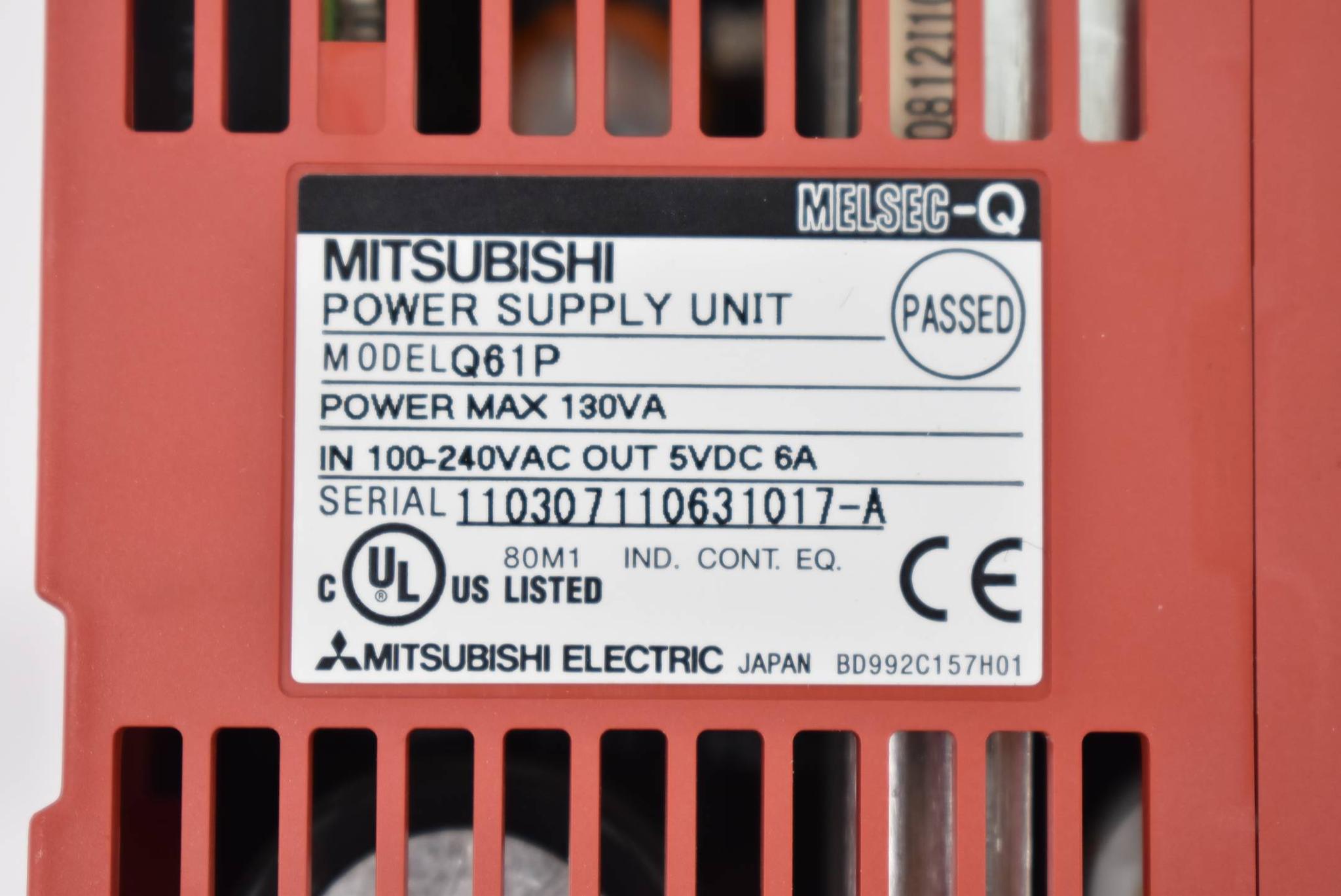 Produktfoto 3 von Mitsubishi Melsec Power Supply Unit Q61P ( 130VA 100-240VAC 5VDC 6A )