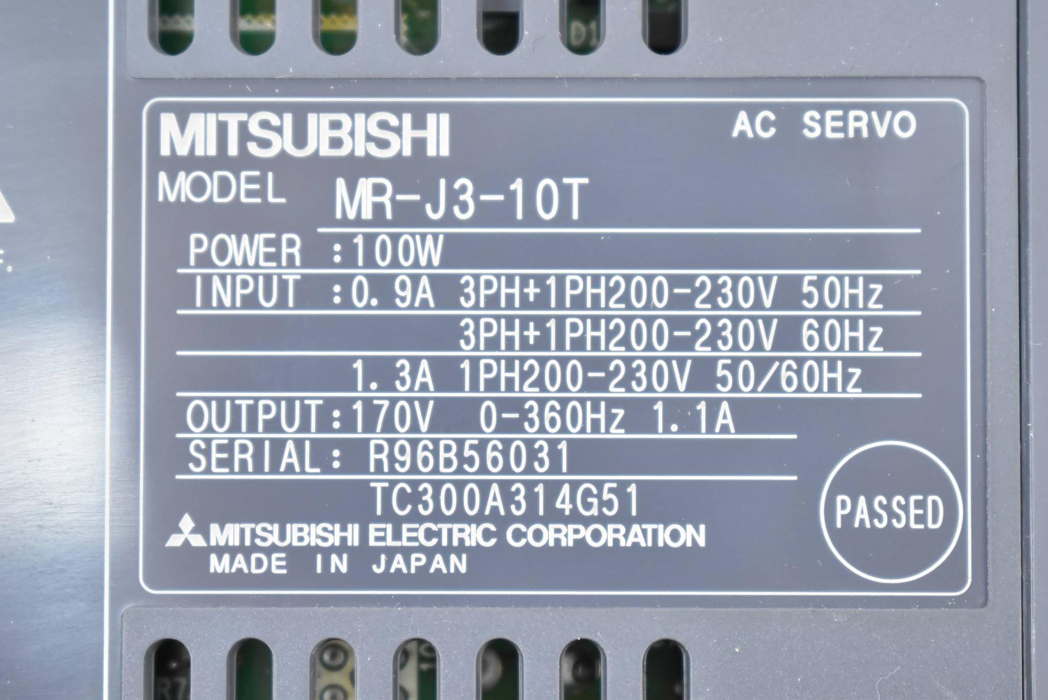 Produktfoto 3 von Mitsubishi Melservo MR-J3-10T ( 100W ) + PLC Batterie MR-J3BAT ( 3,6V 2000mAh )