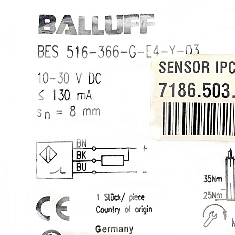 Produktfoto 2 von BALLUFF Induktiver Nährungsschalter