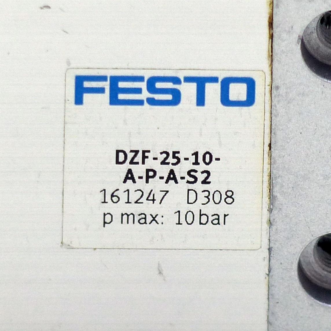 Produktfoto 2 von FESTO Flachzylinder DZF-25-10-A-P-A-S2