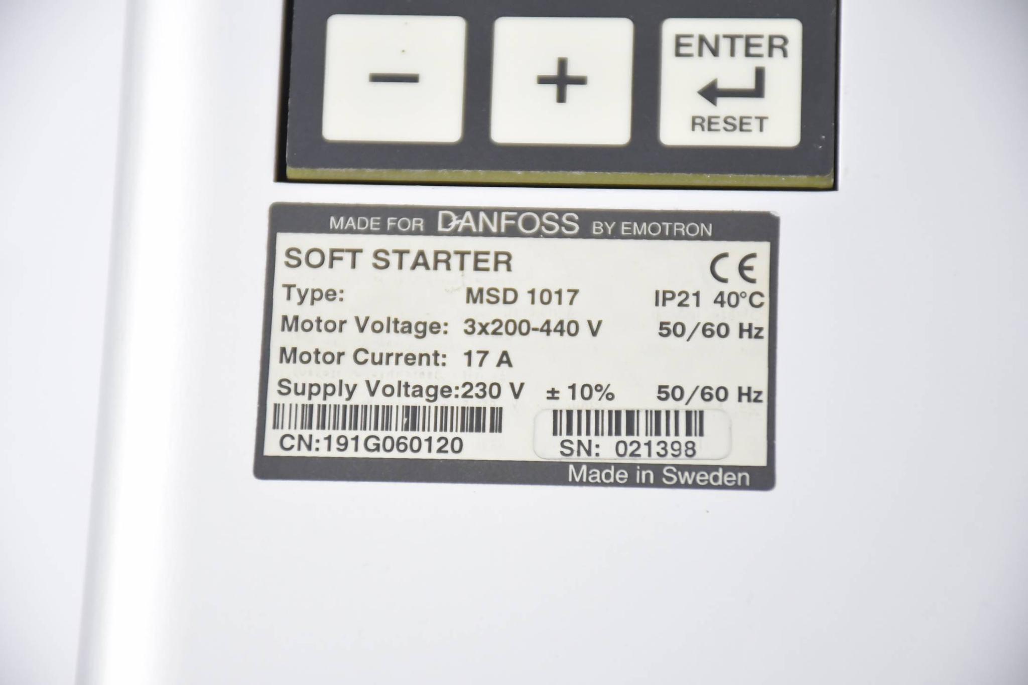 Produktfoto 3 von Danfoss Softstarter MSD 1017 ( 191G060120 )