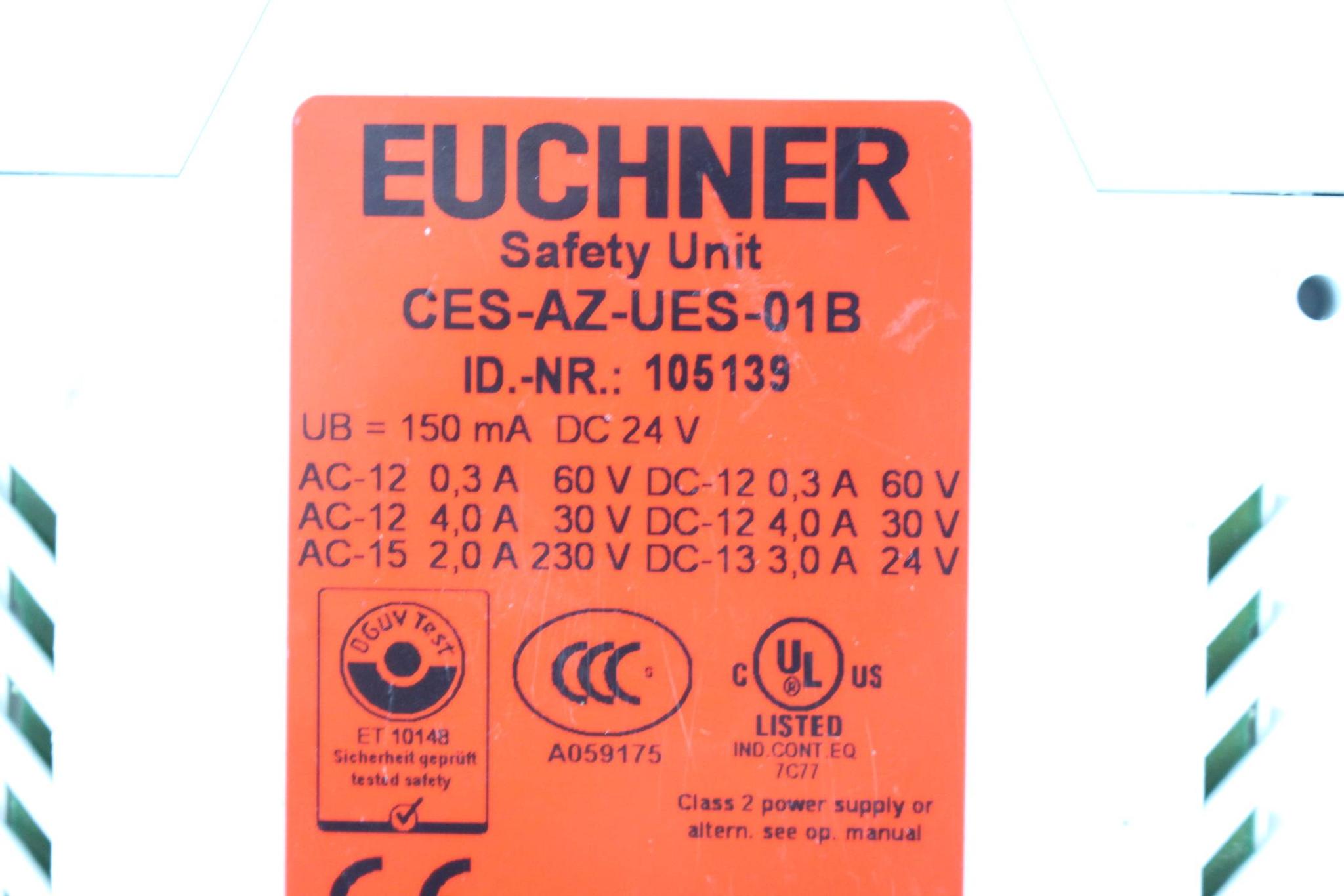 Produktfoto 2 von Euchner Sicherheitseinheit CES-AZ-UES-01B ( 105139 ) 150 mA, 24 V