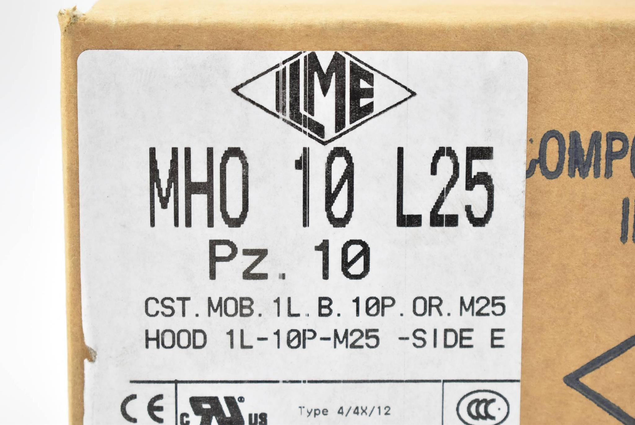 Produktfoto 1 von ILME Tüllengehäuse 10 Stück MHO 10 L25 CST.MOB.1L.B.10P.OR.M25 ( MHO10L25 )