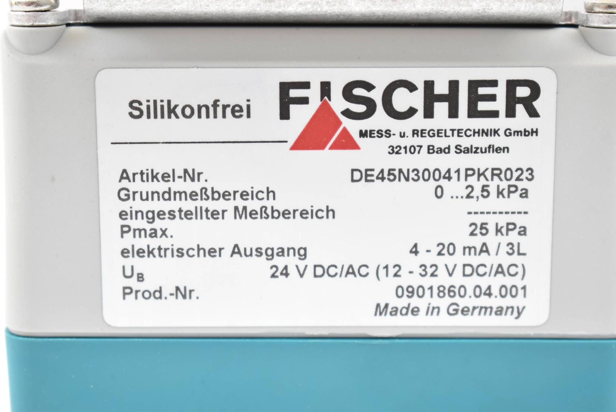 Produktfoto 3 von Fischer Digitaler Differenzdruckmesser DE45N30041PKR023