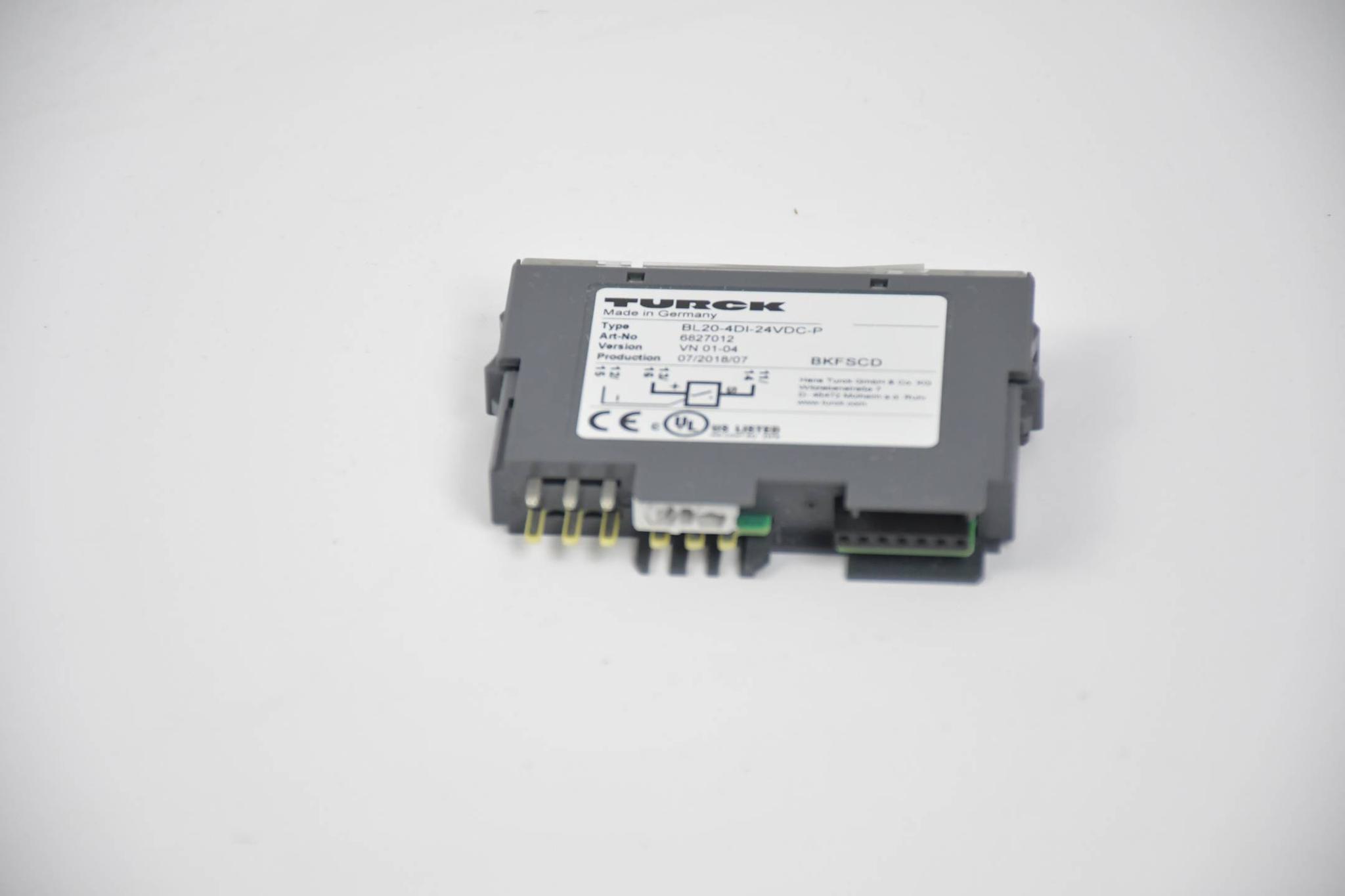 Turck BL20 Elektronik Digitaleingabe BL-20-4DI-24VDC-P ( 6827012 )