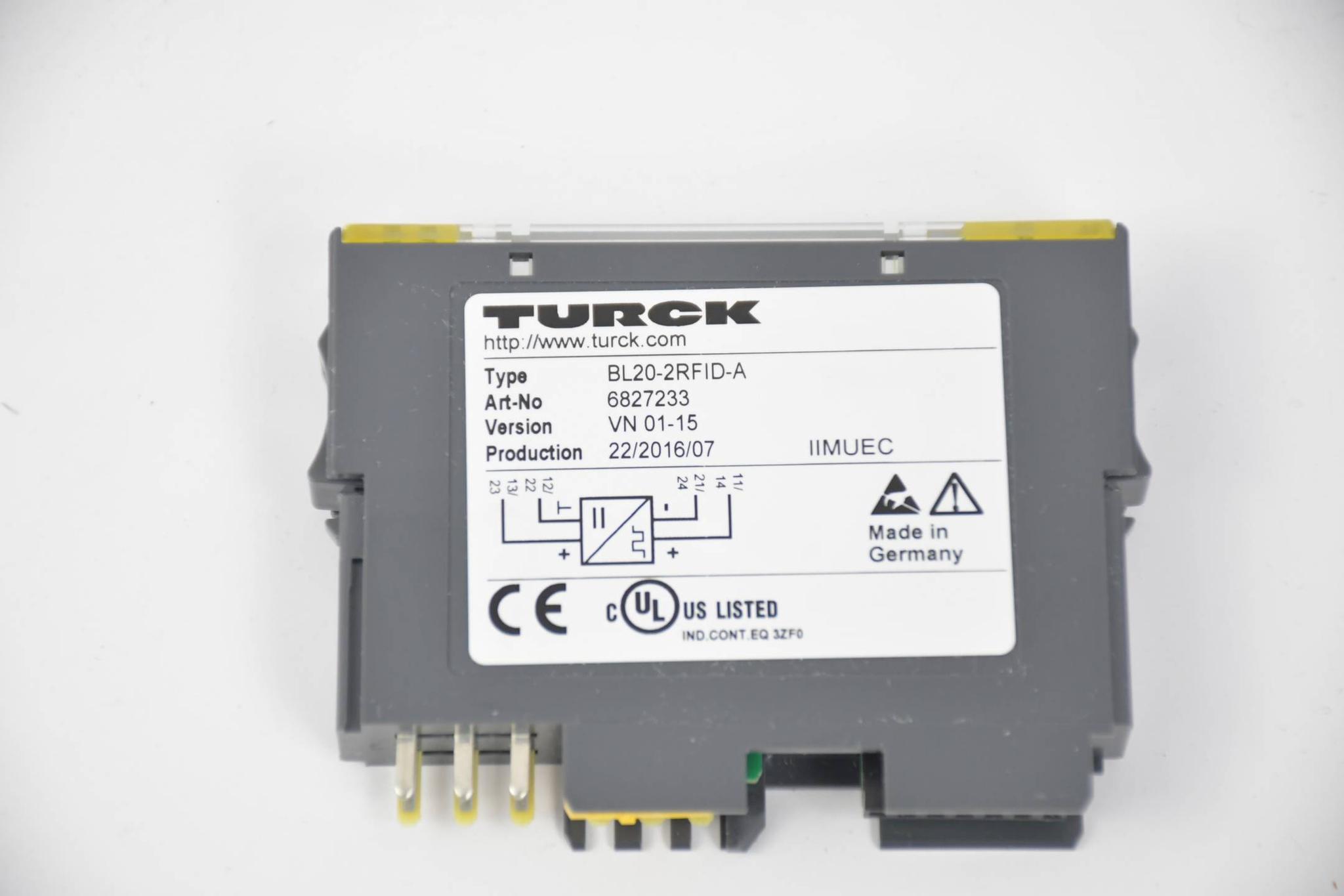 Produktfoto 2 von Turck BL20 Elektronik RFID A Zyklisch BL20-2RFID-A ( 6827233 )