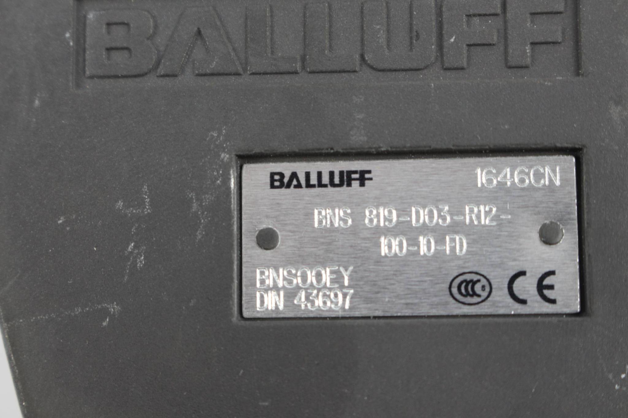 Produktfoto 2 von Balluff Reihenpositionsschalter BNS00EY BNS 819-D03-R12-100-10-FD