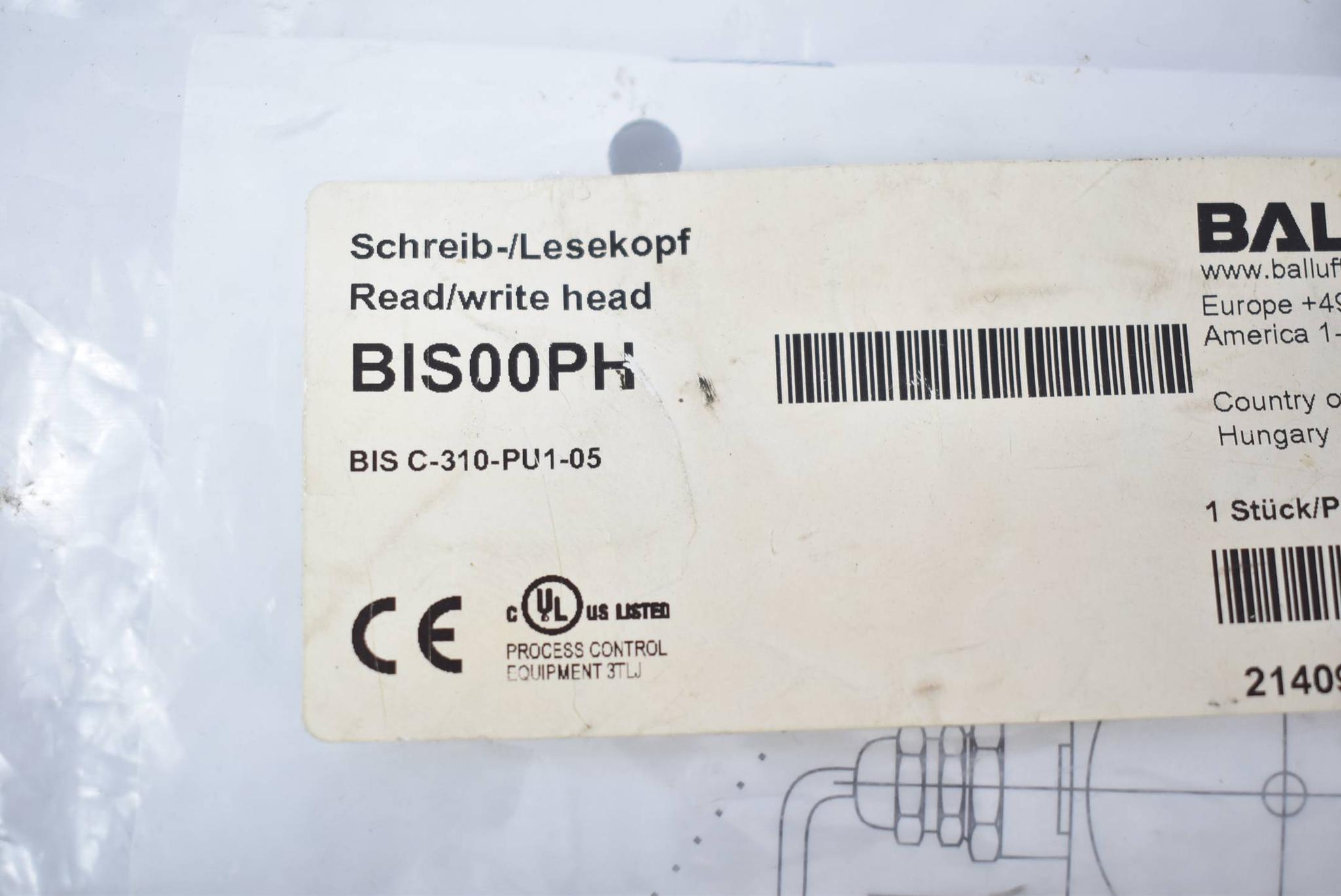 Produktfoto 2 von Balluff BIS00PH Schreib-/Lesekopf  BIS C-310-PU1-05