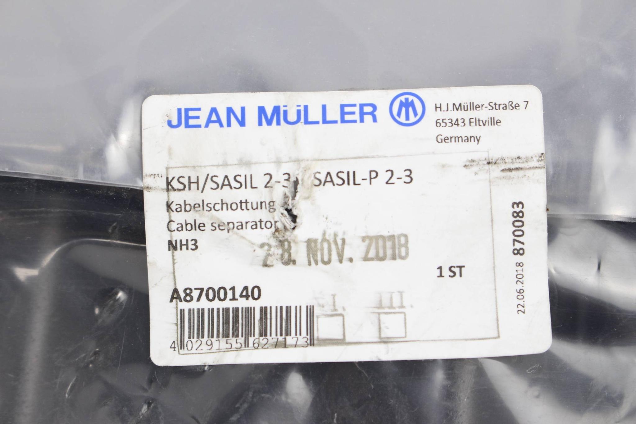 Jean Müller Kabelschottung 3 Stück KSH/SASIL-P 2-3/3P ( A8700140 )