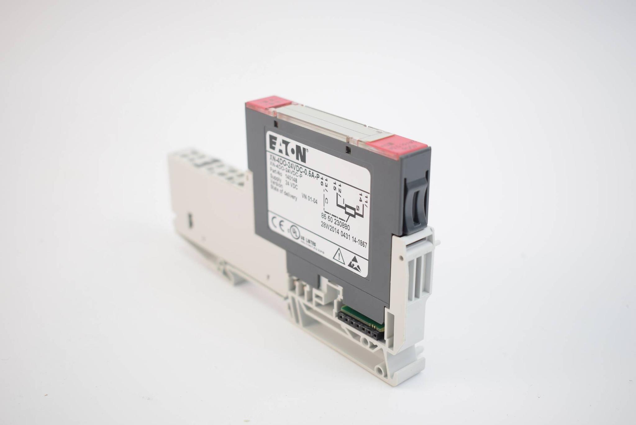 Produktfoto 1 von Eaton Bus I/O XI/ON Modul + Klemme XN-4DO-24VDC-0.5A-P ( 140148 )