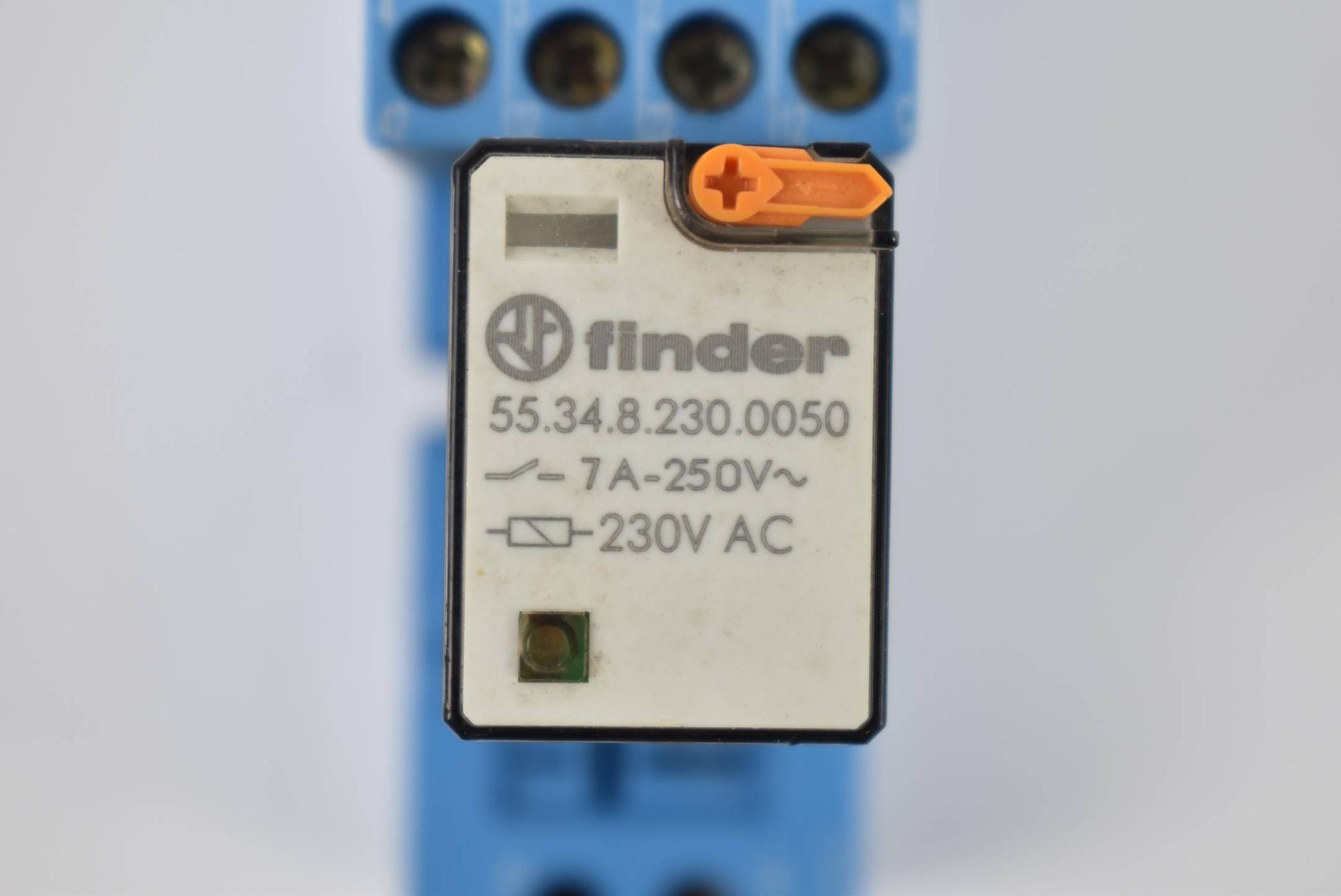 Produktfoto 2 von Finder Steckrelais 94.04 inkl. 55.34.8.230.0050 ( 7A 250V 230VAC )