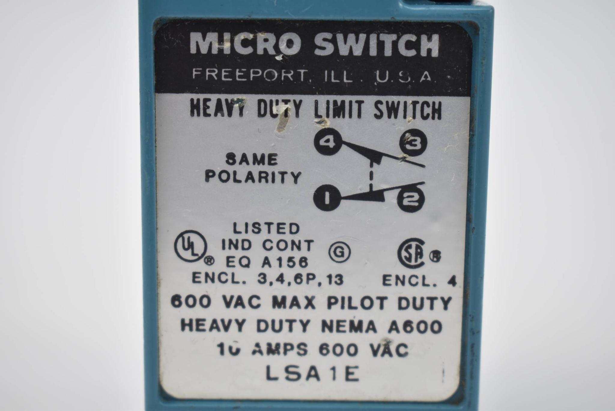 Produktfoto 3 von Honeywell Micro Switch Heavy Duty Limit Switch LSA1E