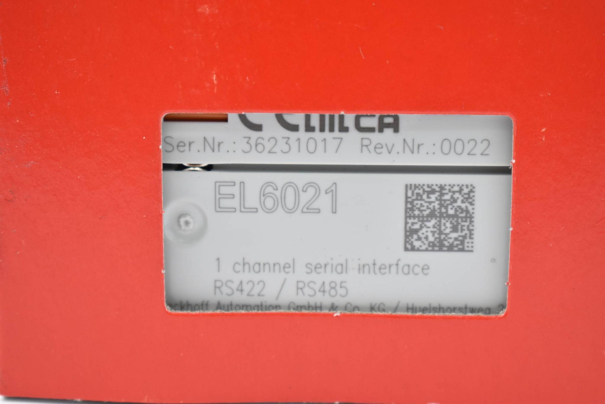 Produktfoto 2 von Beckhoff 1 Channel Serial Interface EL6021 ( EL 6021 )