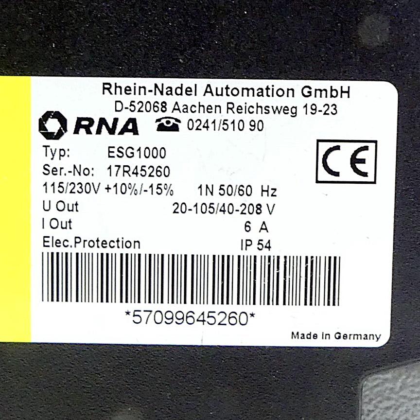 Produktfoto 2 von RHEIN-NADEL AUTOMATION GMBH Kompaktsteuergerät