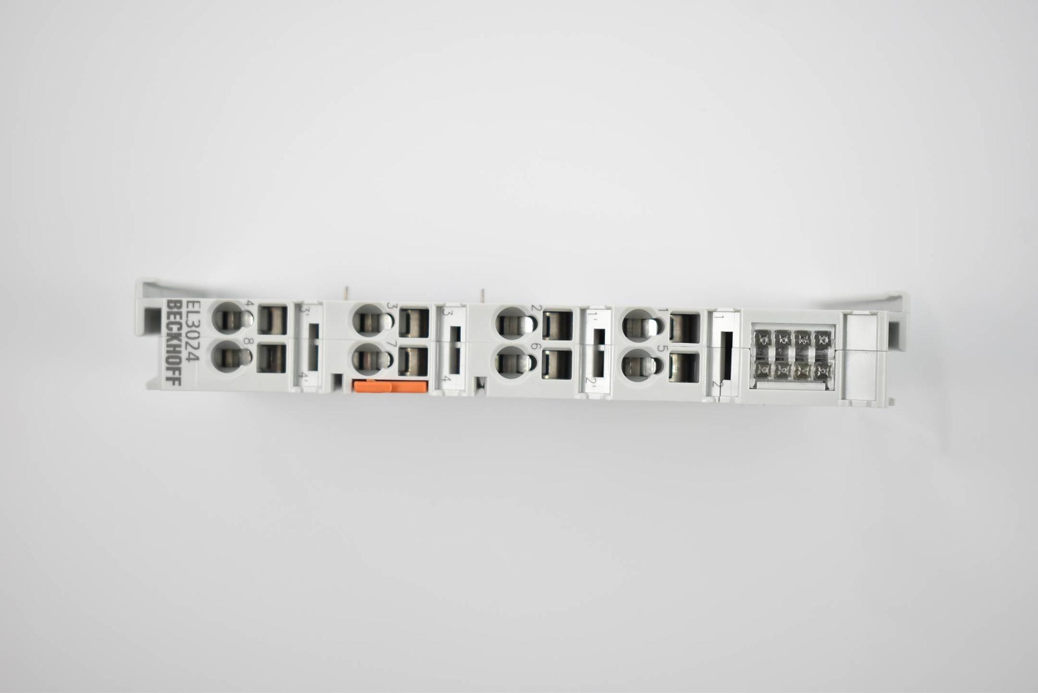 Produktfoto 1 von Beckhoff EtherCat-Klemme 4-Kanal-Analog-Eingang 4-20mA 12Bit EL3024 ( EL 3024 )