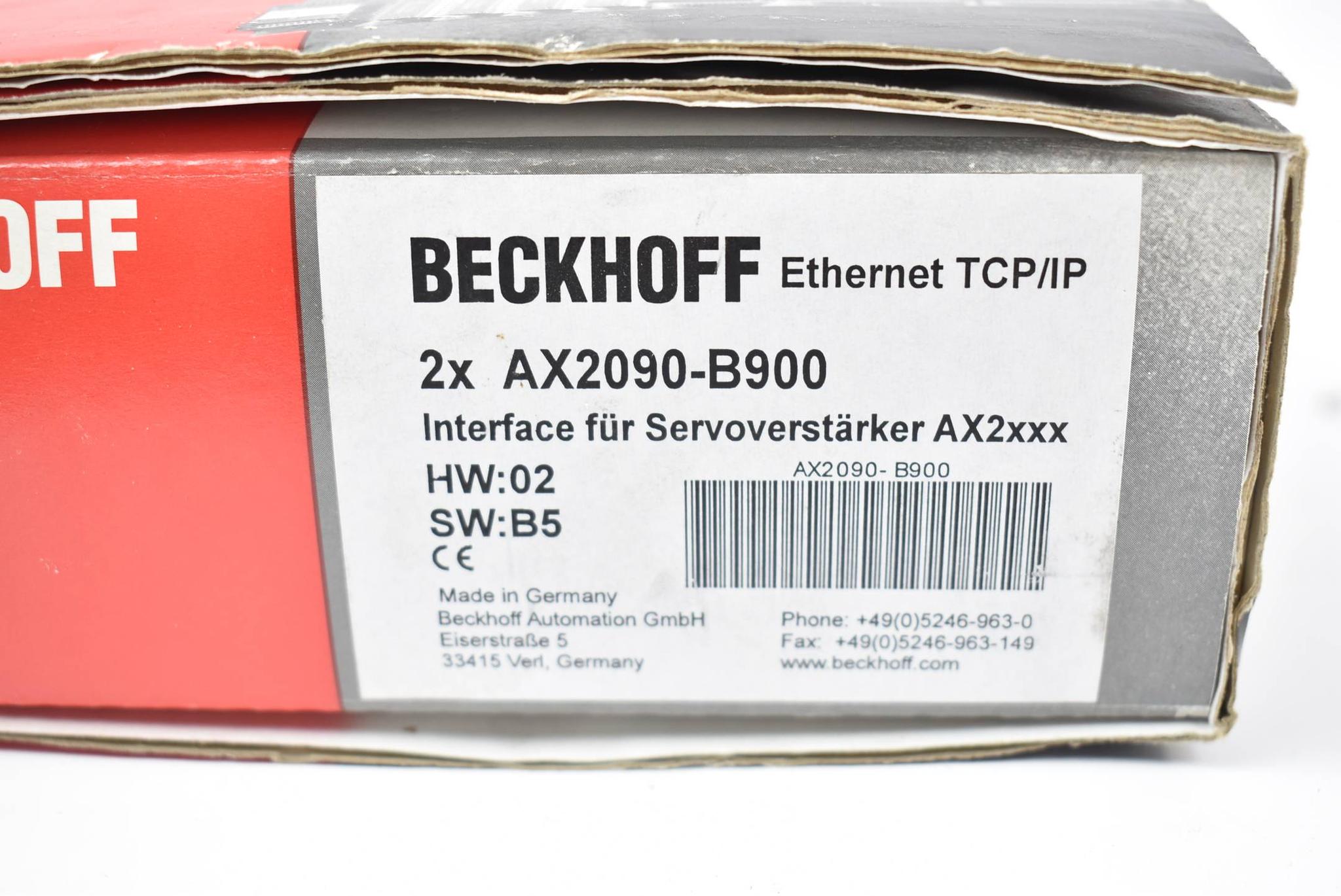 Produktfoto 3 von Beckhoff Interface für Servoverstärker AX2090-B900 ( 2 Stück )