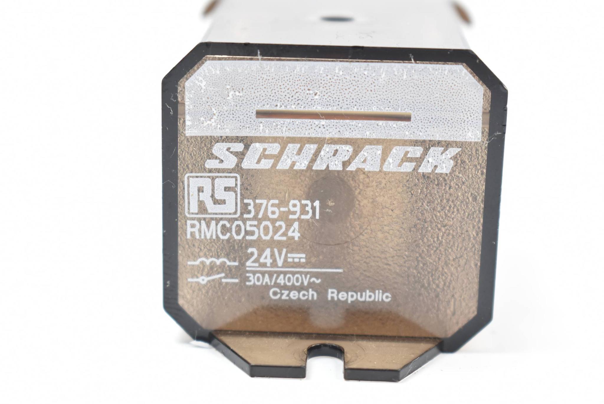 Produktfoto 1 von Schrack Mehrzweck Relais Doppelschließer 24V 30A/400V RMC05024