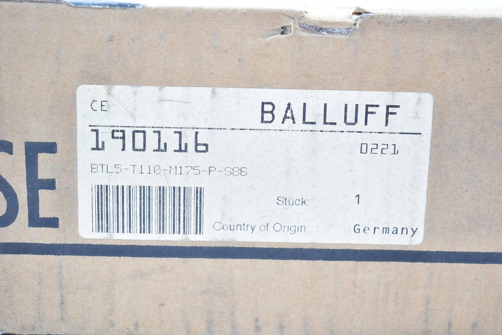 Baluff  Magnetostriktive Positionsmesssysteme BTL5-T110-M175-P-S86 ( 190116 )