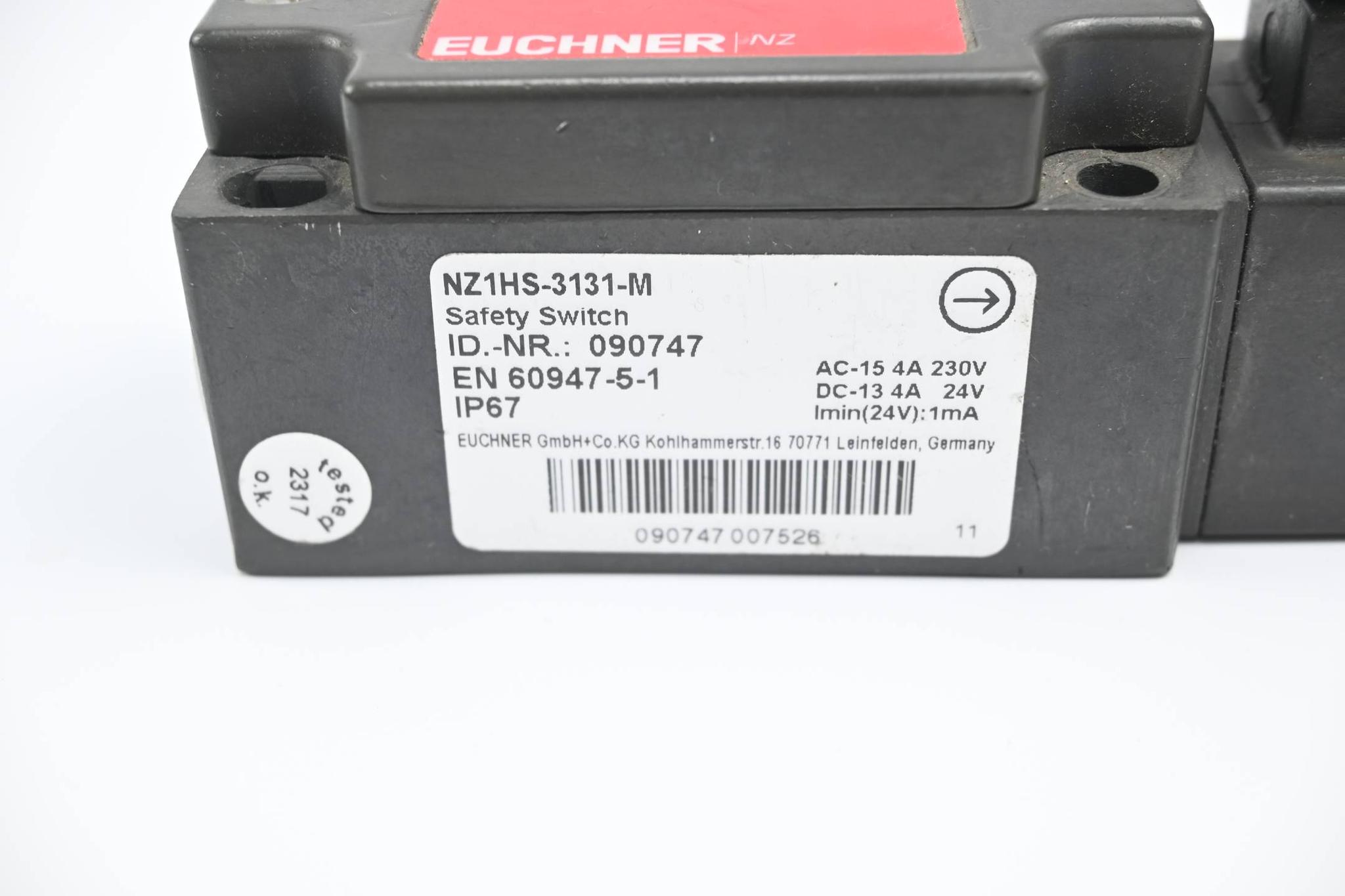 Produktfoto 2 von Euchner Sicherheitsschalter NZ1HS-3131-M ( 090747 )