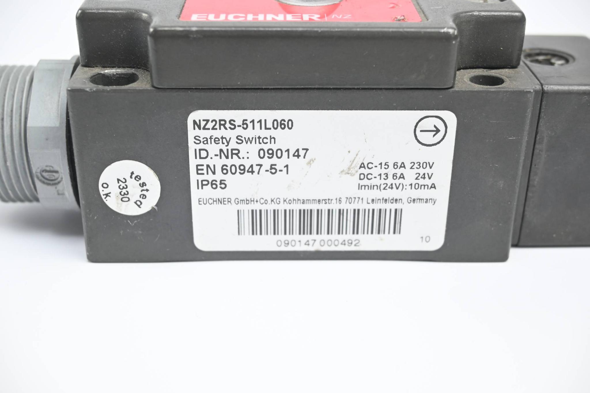 Produktfoto 2 von Euchner Sicherheitsschalter NZ2RS-511L060 ( 090147 )