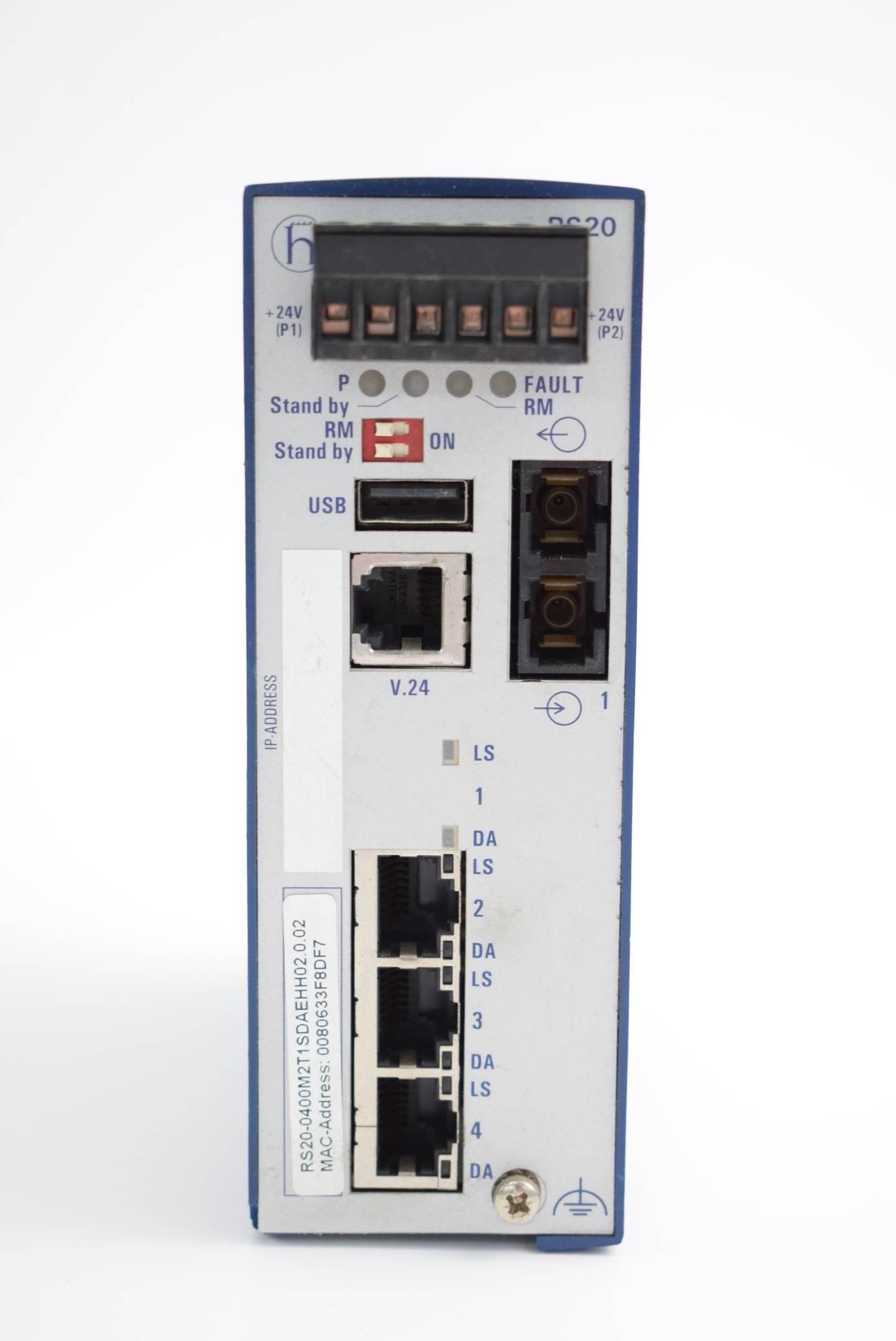 Hirschmann RS20 Rail Switch RS20-0400M2T1SDAEHH02.0.02