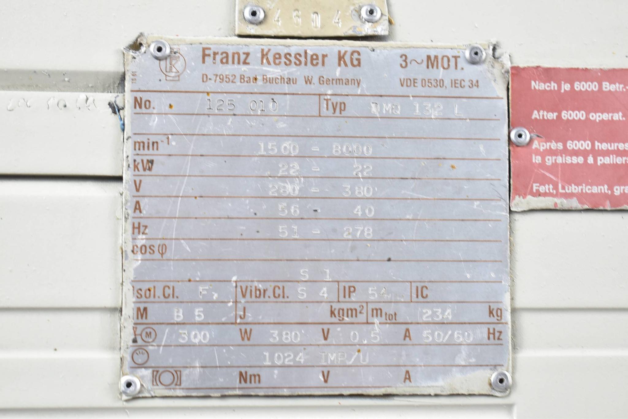 Produktfoto 1 von Franz Kesseler KG 3~Mot ( DMQ 132 L ) 1500-8000rpm 22kW 280-380V 56A 51-278Hz