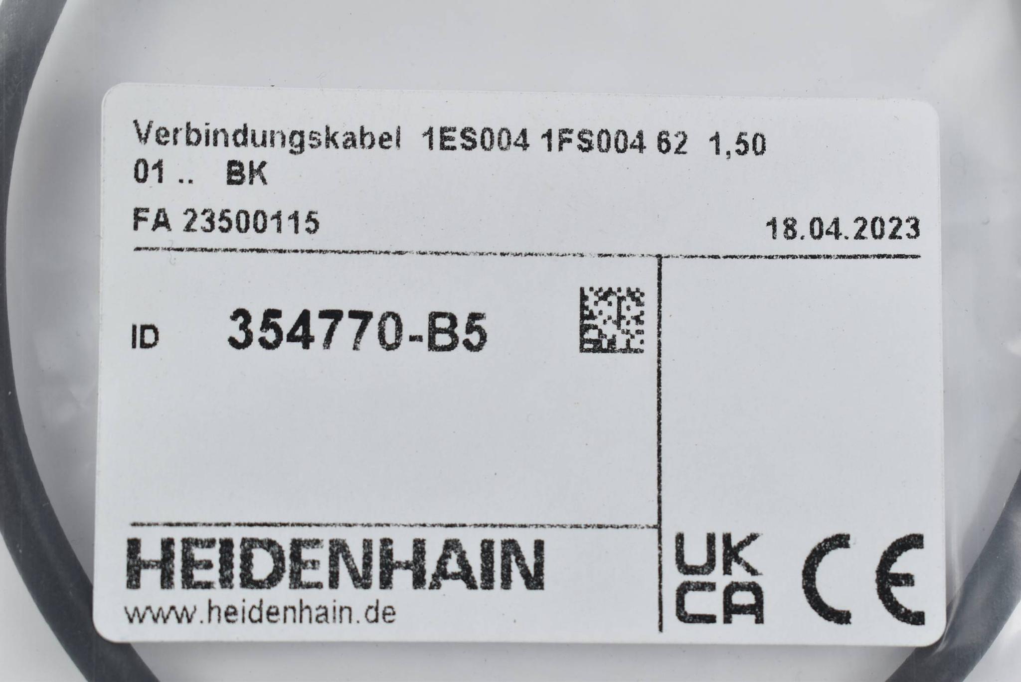 Produktfoto 1 von Heidenhain Verbindungskabel 1ES004 354770-B5 ( 1,50m )