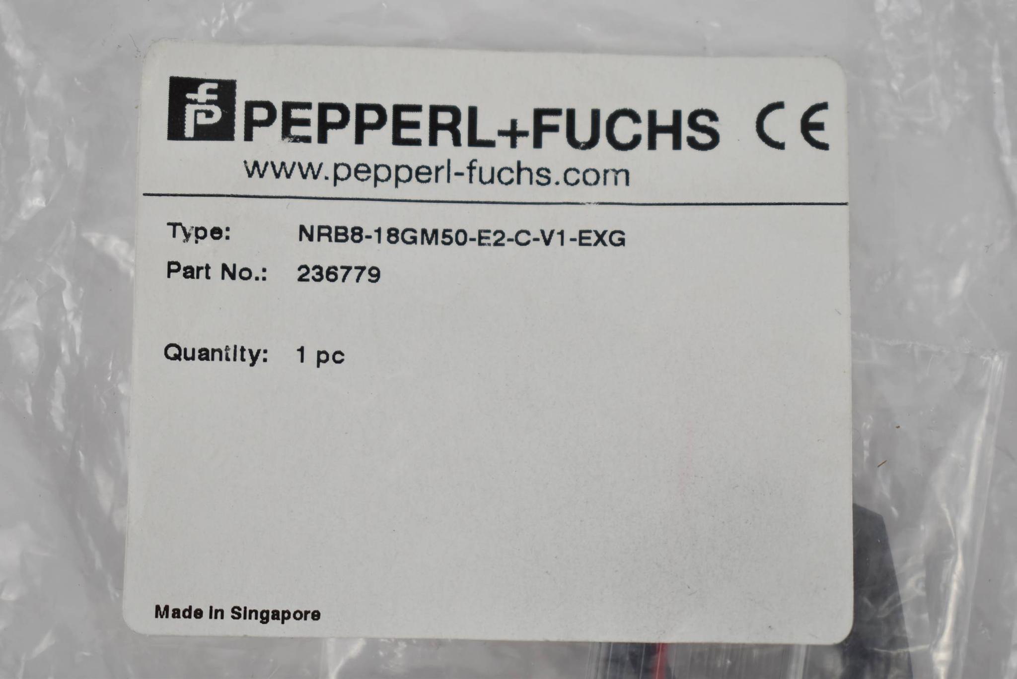 Produktfoto 1 von Pepperl+Fuchs Induktiver Sensor NRB6-18GM50-E2-C-V1-EXG ( 236779 )