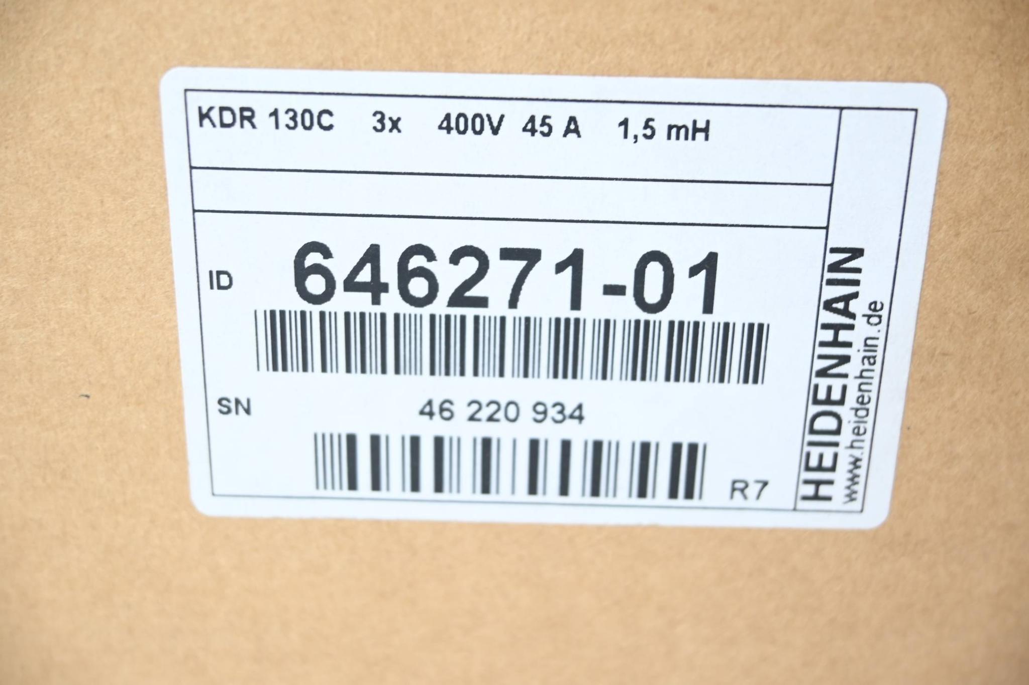 Heidenhain Kommutierungsdrossel KDR 130C ( 646271-01 ) Ver. R7