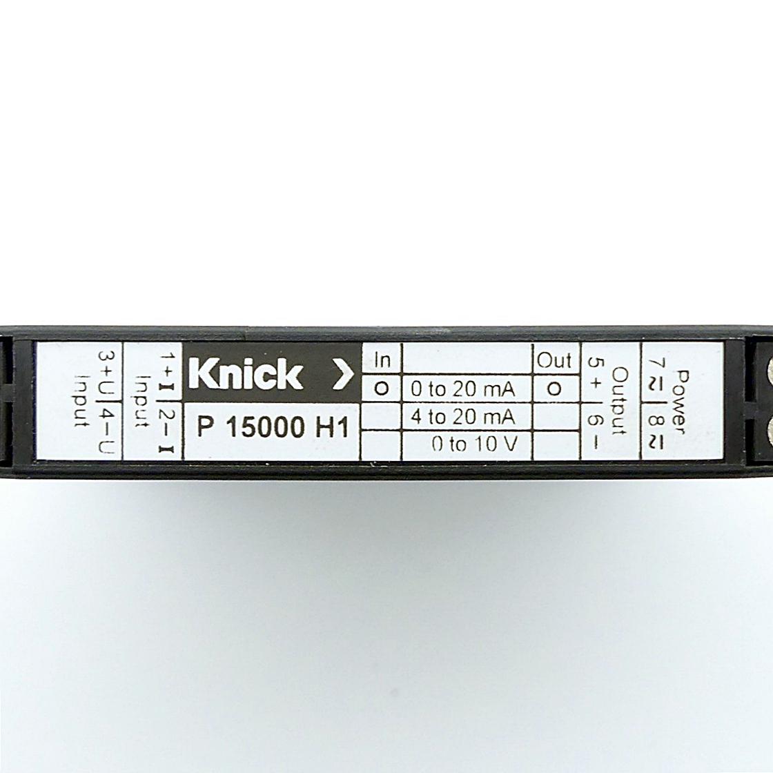 Produktfoto 2 von KNICK DC-Trennverstärker P 15000 H1