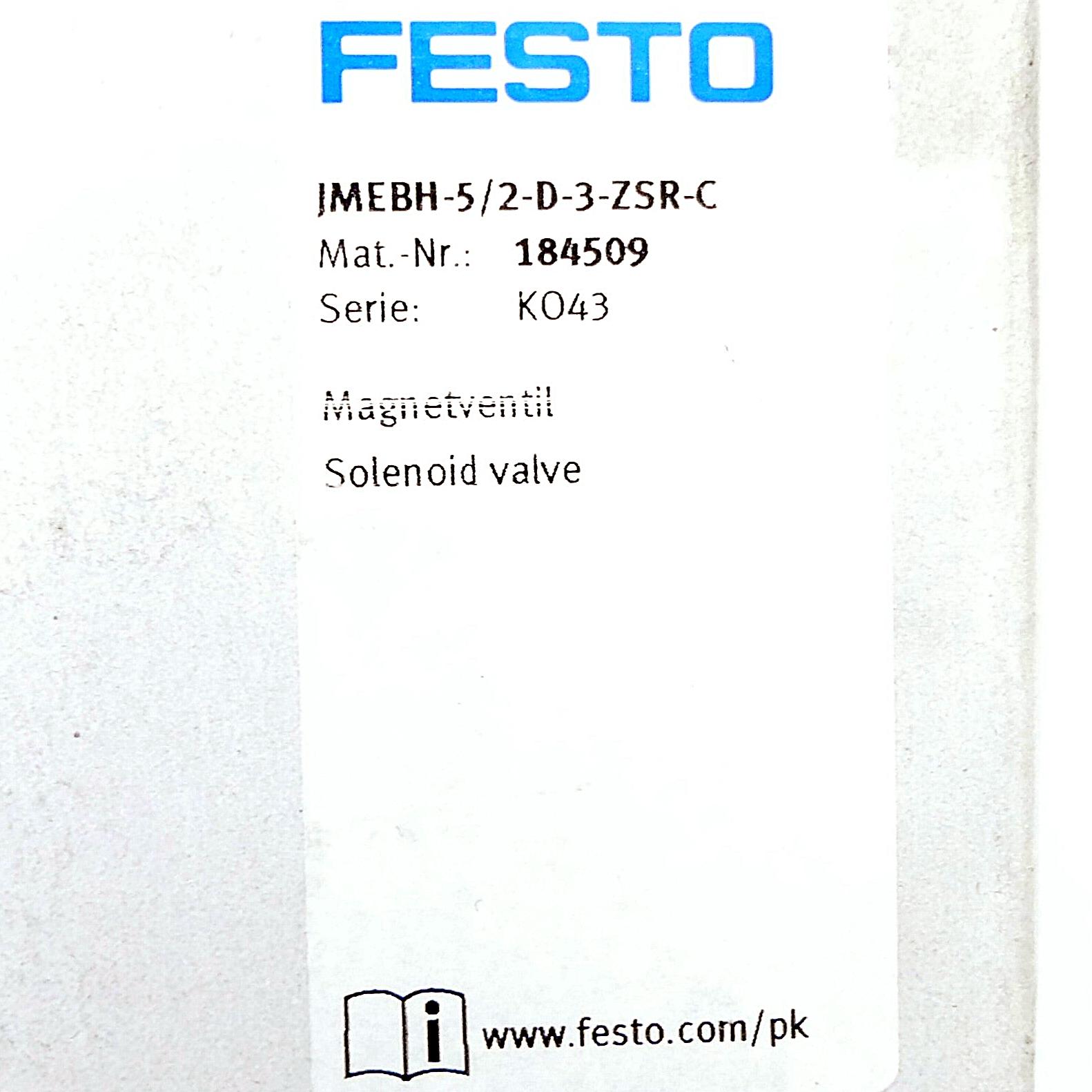 Produktfoto 2 von FESTO Magnetventil JMEBH-5/2-D-3-ZSR-C