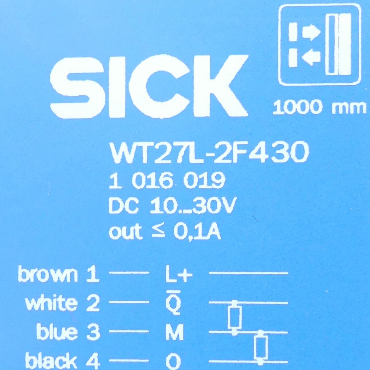 Produktfoto 2 von SICK Lichttaster WT27L-2F430