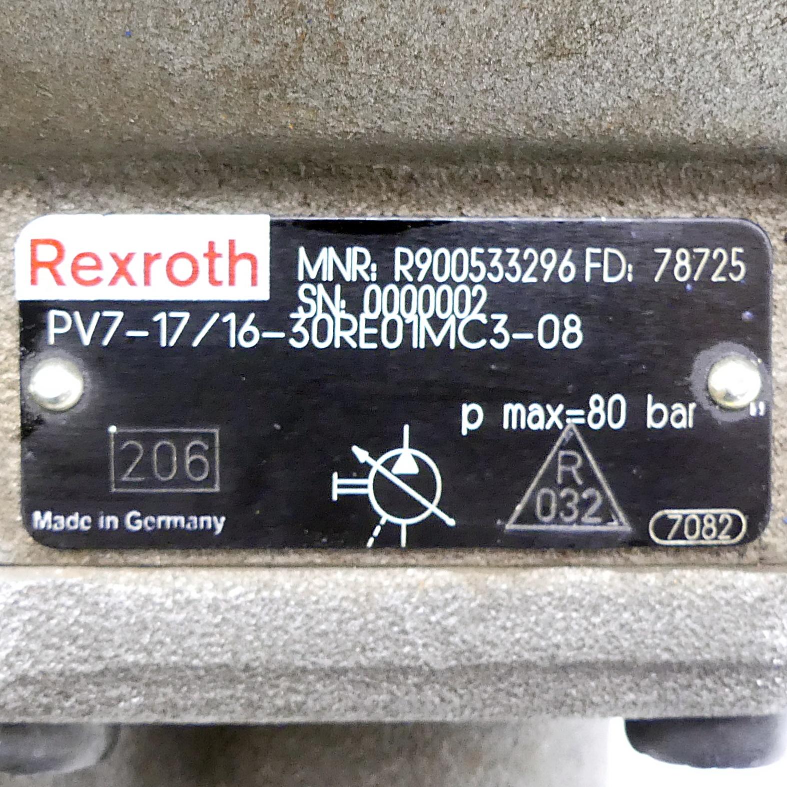 Produktfoto 2 von REXROTH Flügelzellenpumpe PV7-17/16-30RE01MC3-08