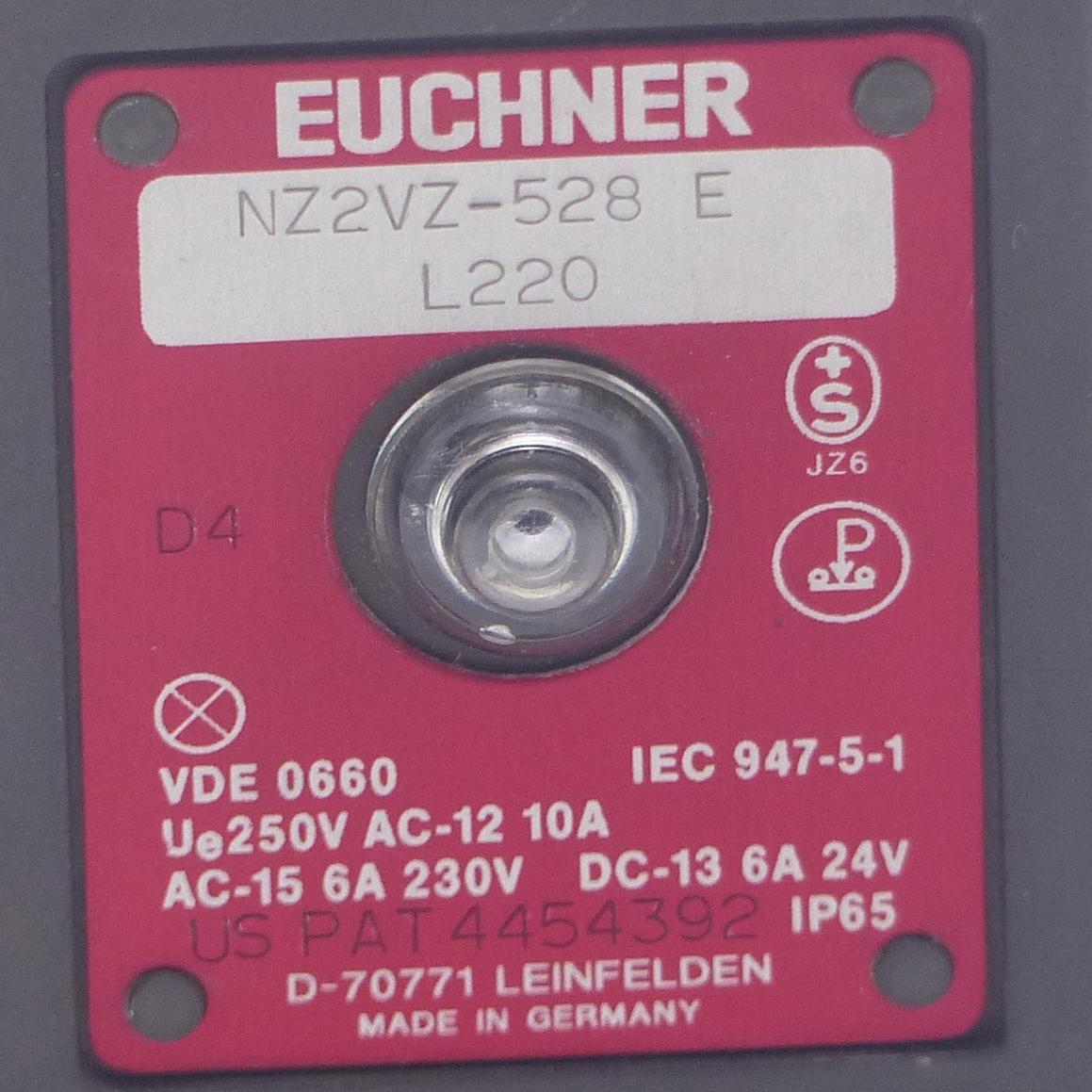 Produktfoto 2 von EUCHNER Sicherheitsschalter NZ2VZ-528 E L220