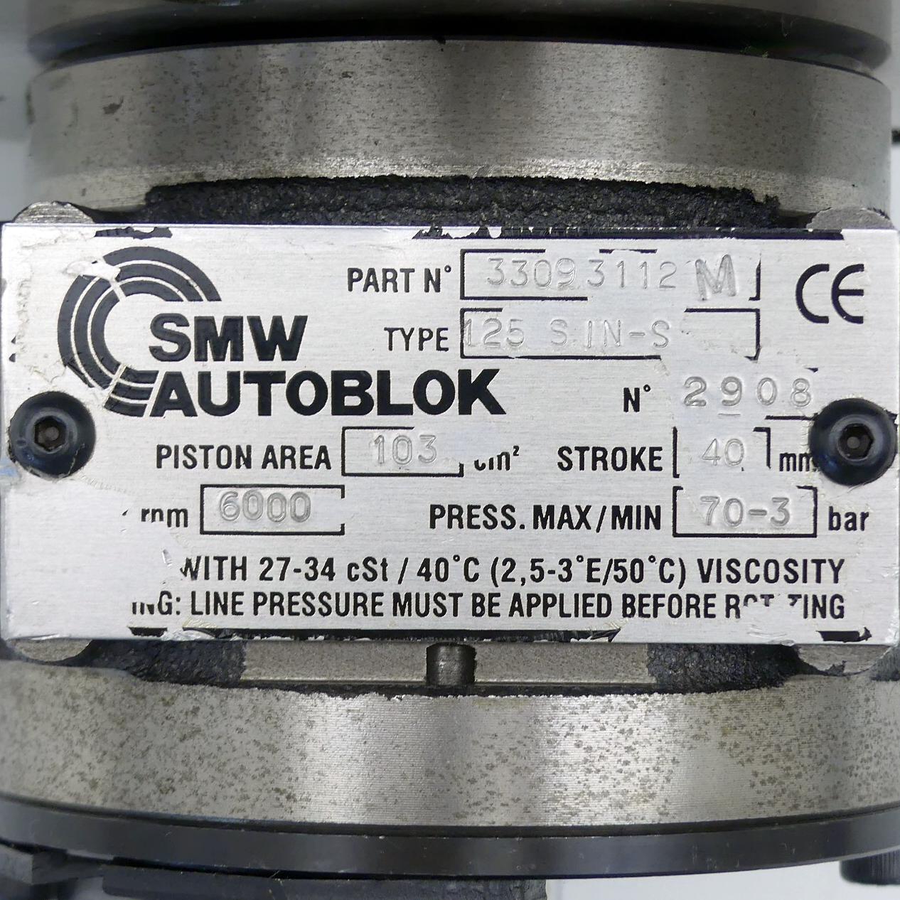 Produktfoto 2 von SMW AUTOBLOK Hydraulische Vollspannzylinder