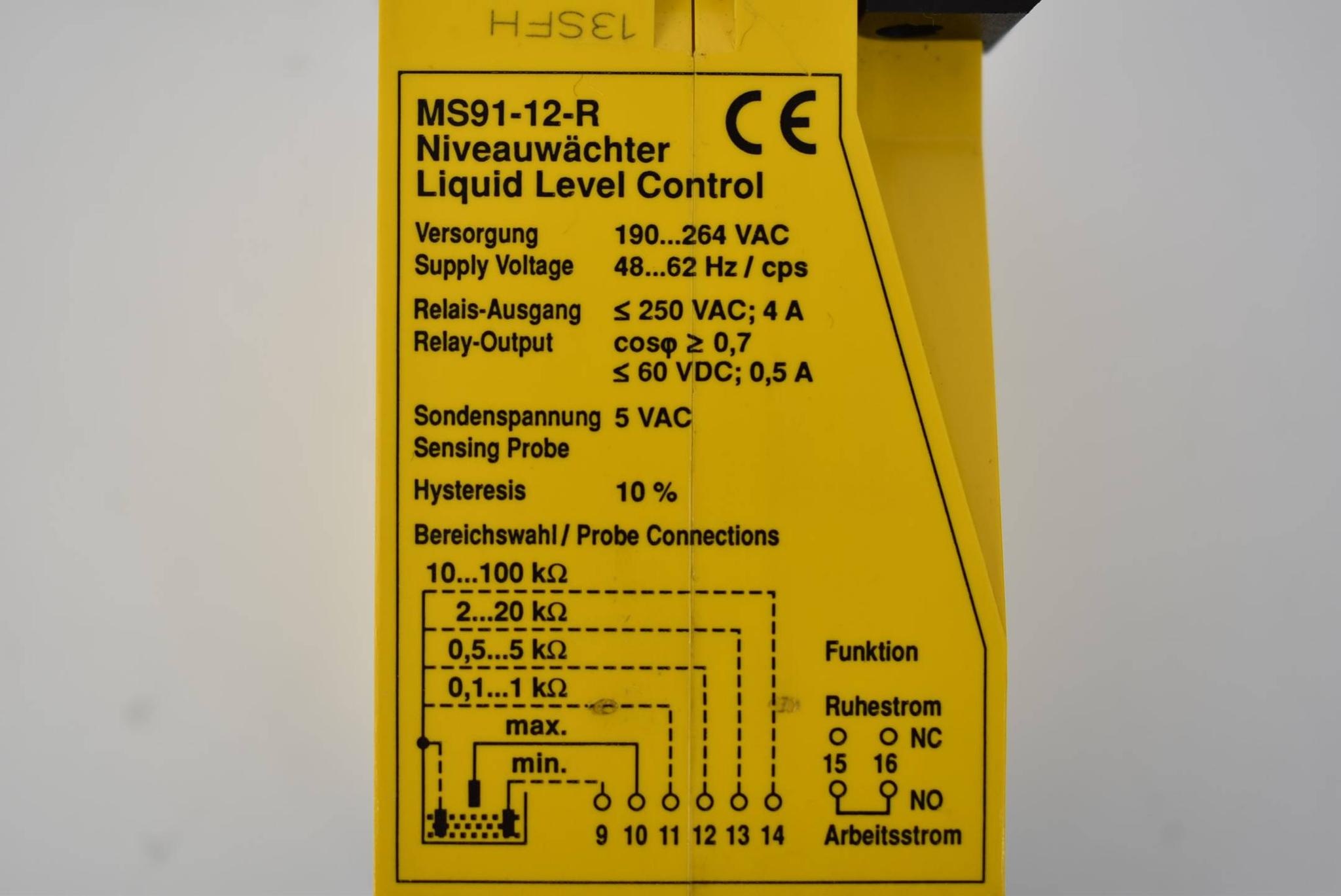 Produktfoto 4 von Turck Niveauwächter Liquid Level Control MS91-12-R 220 VAC