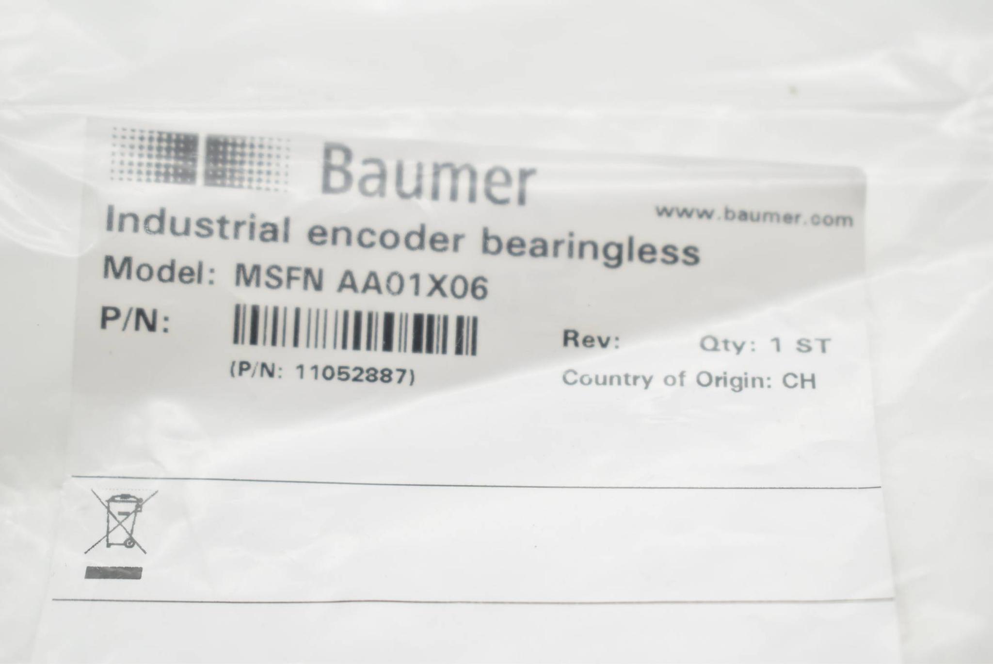 Produktfoto 2 von Baumer Industrial encoder bearingless MSFN AA01X06