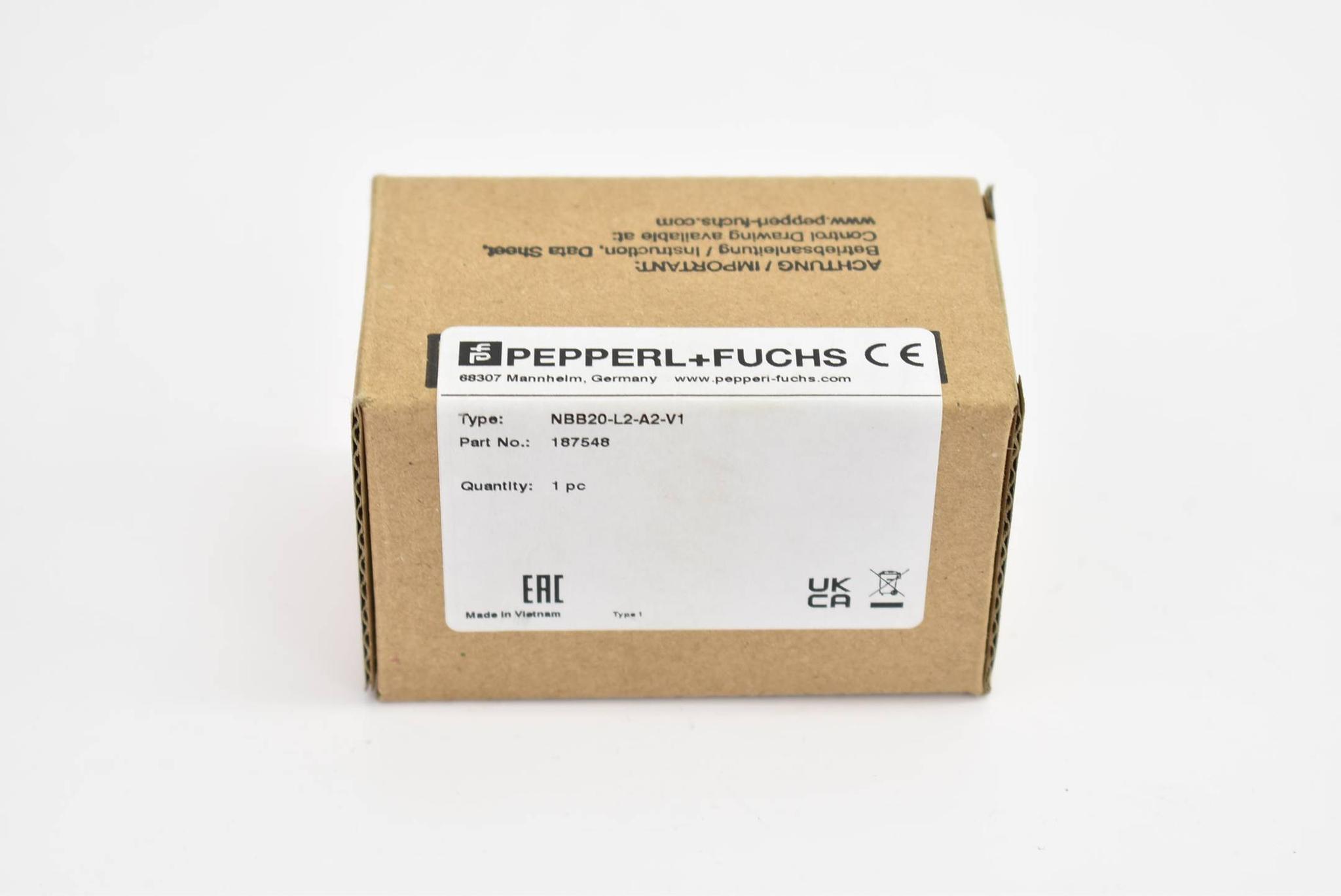 Pepperl + Fuchs NBB20-L2-A2-V1 Induktiver Sensor ( 187548 )