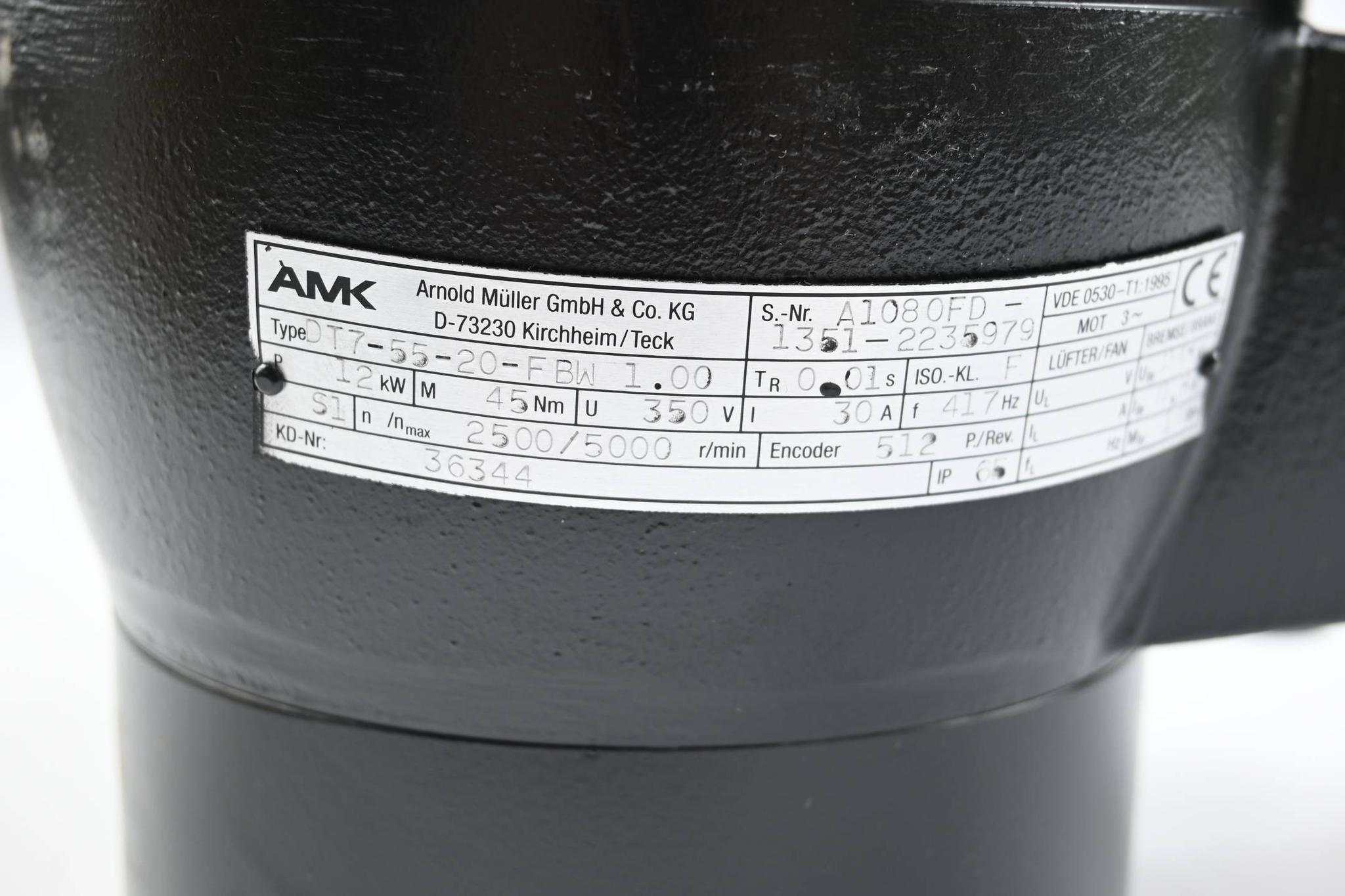 Produktfoto 3 von AMK Servomotor DT7-55-20-FBW 1.00 ( DT7-55-20-FBW1.00 )