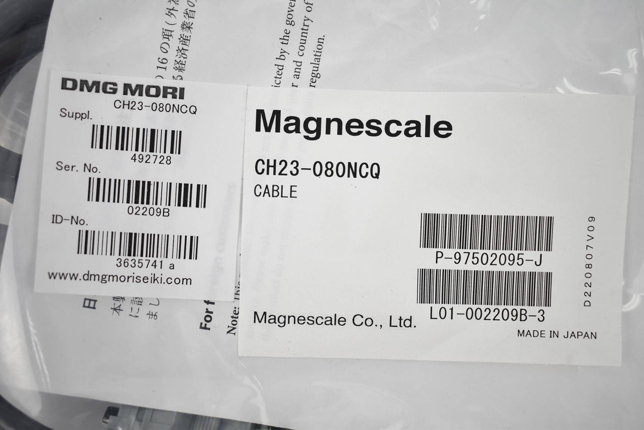 DMG Mori Magnetscale Kabel CH23-080NCQ