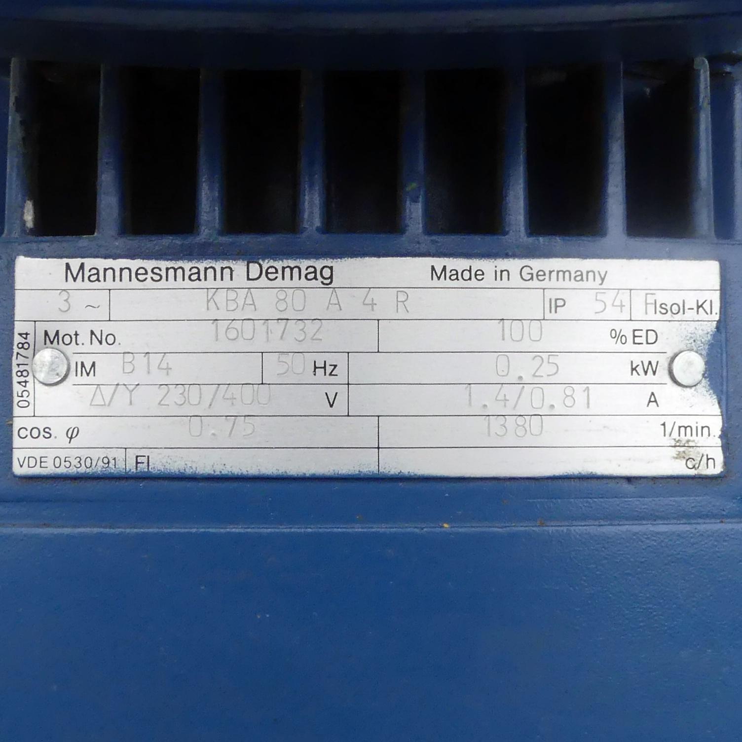 Produktfoto 2 von DEMAG Getriebemotor KBA 80 A 4 R