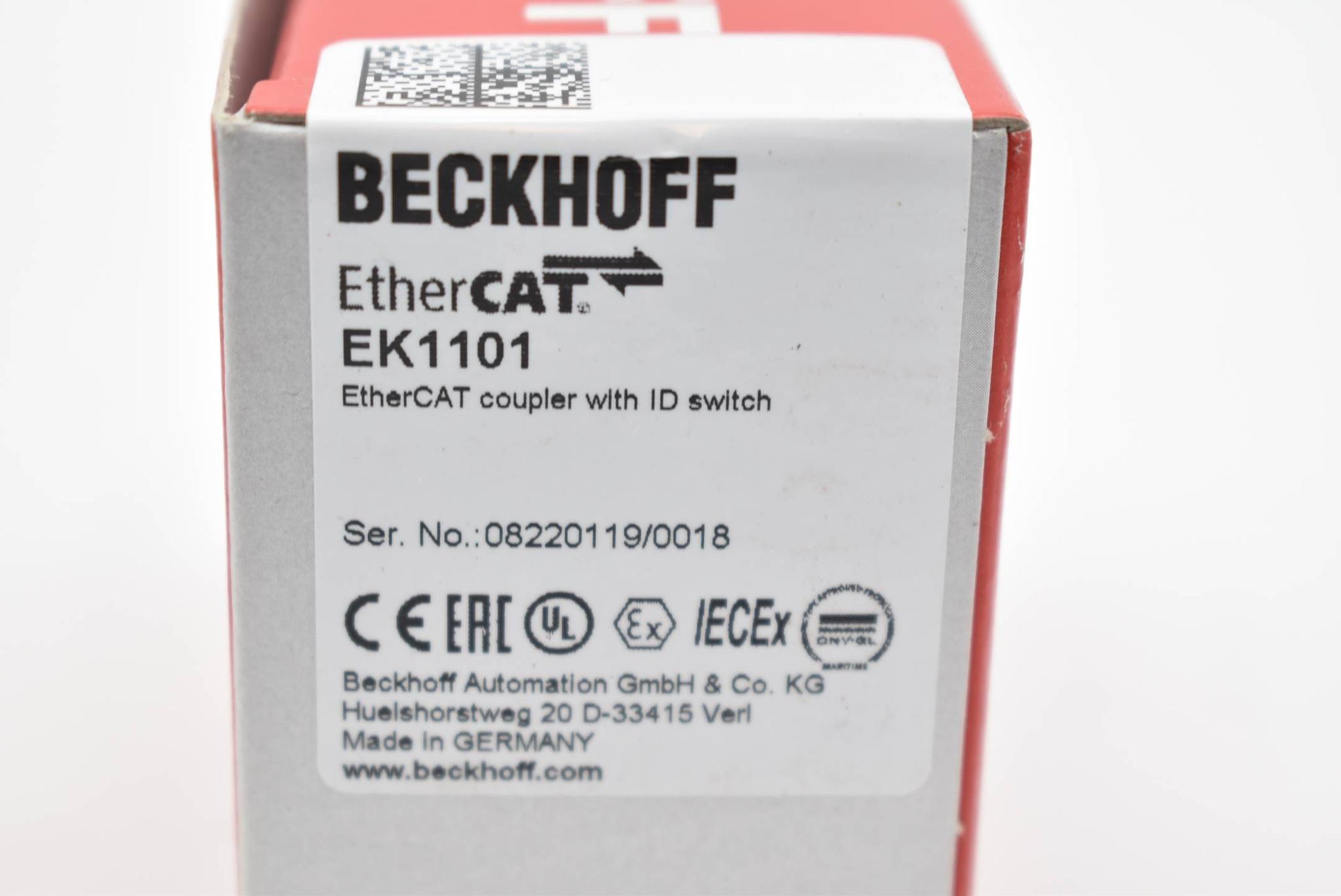 Produktfoto 2 von Beckhoff EtherCAT-Koppler mit ID-Switch EK1101 ( EK 1101 )