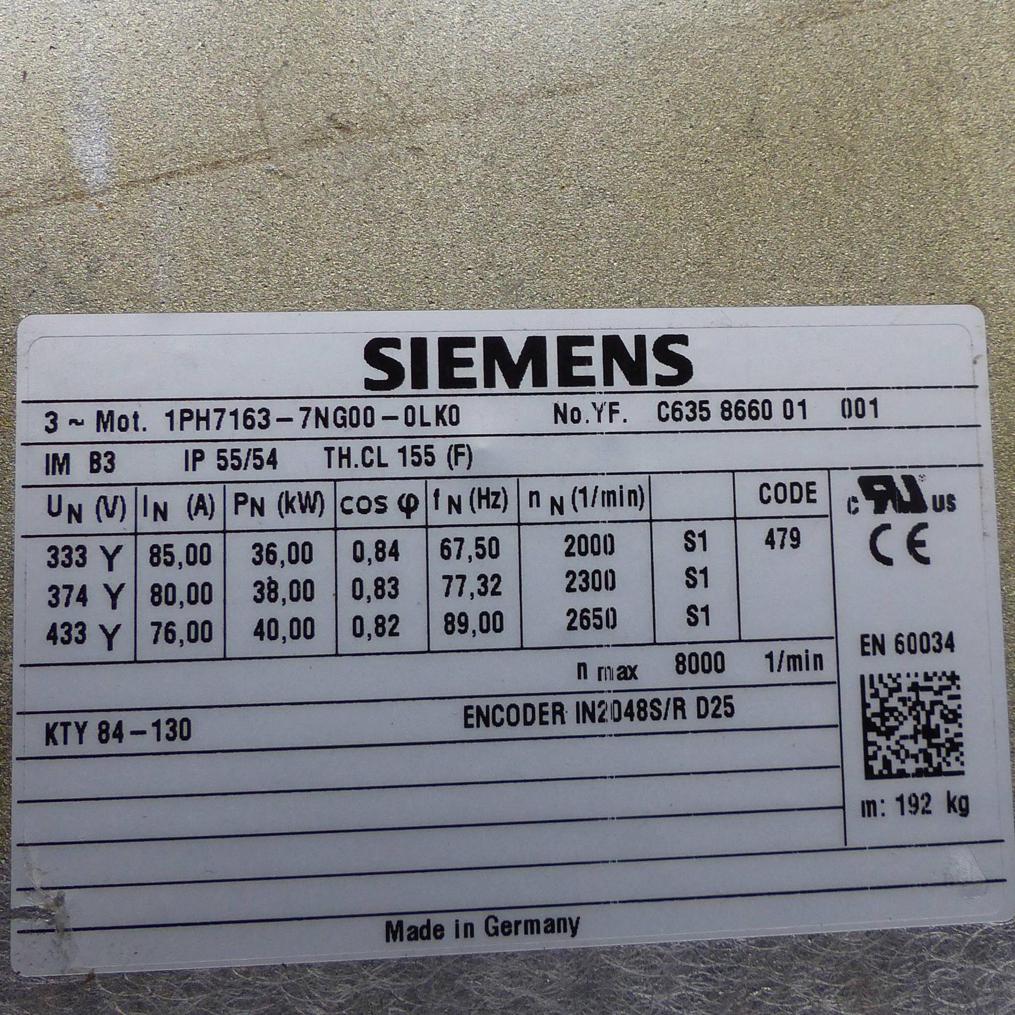 Produktfoto 2 von SIEMENS Servomotor