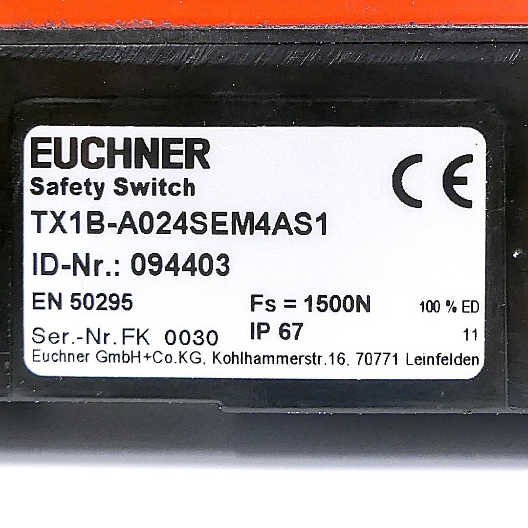 Produktfoto 2 von EUCHNER Sicherheitsschalter TX1B-A024SEM4AS1