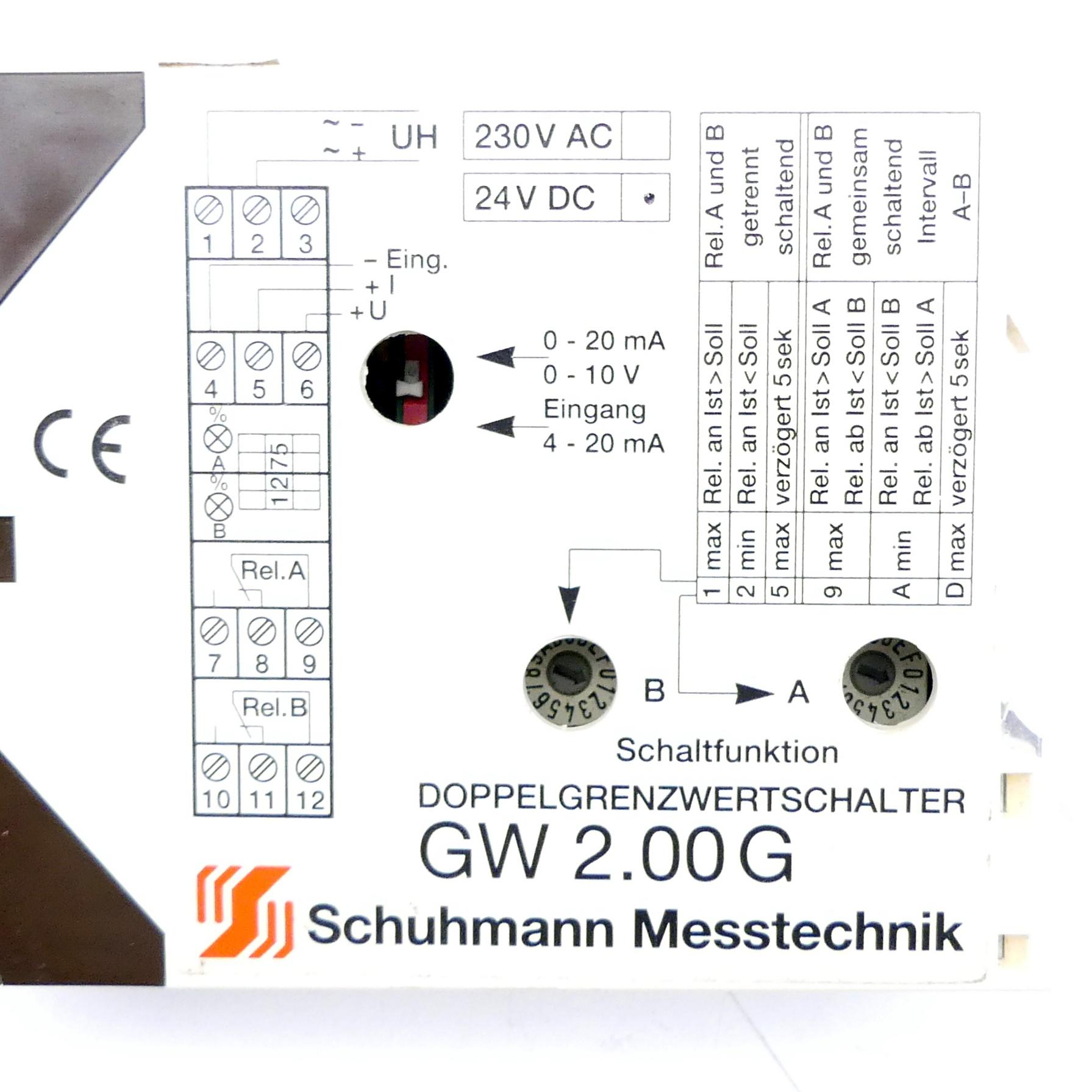 Produktfoto 2 von SCHUHMANN MESSTECHNIK Doppelgrenzwertschalter