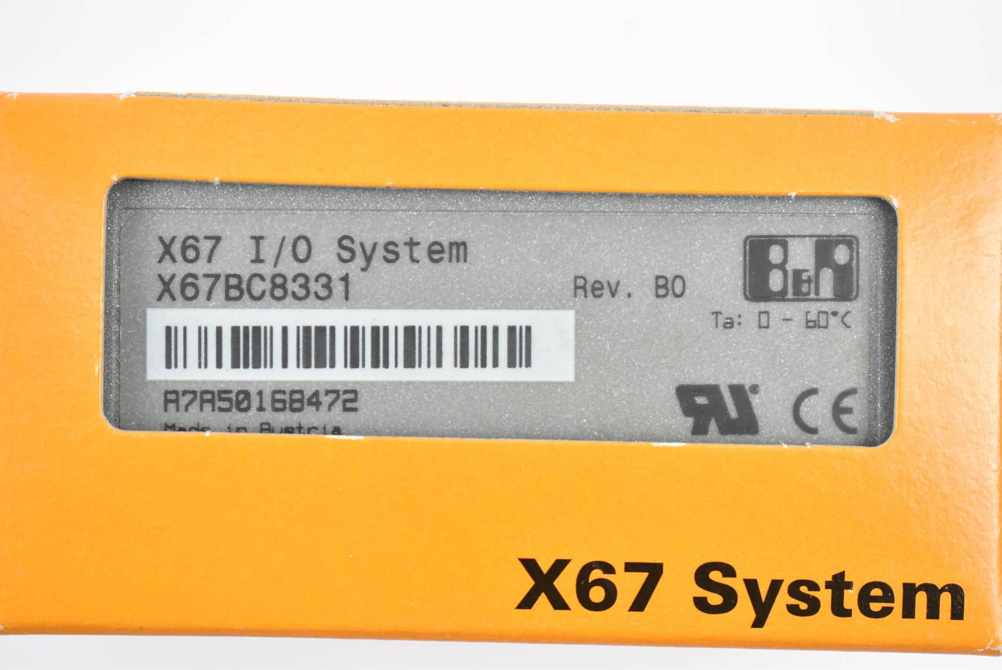 Produktfoto 1 von B&R automation Bus Controller X67BC8331 ( X67 BC 8331 ) Rev. B0