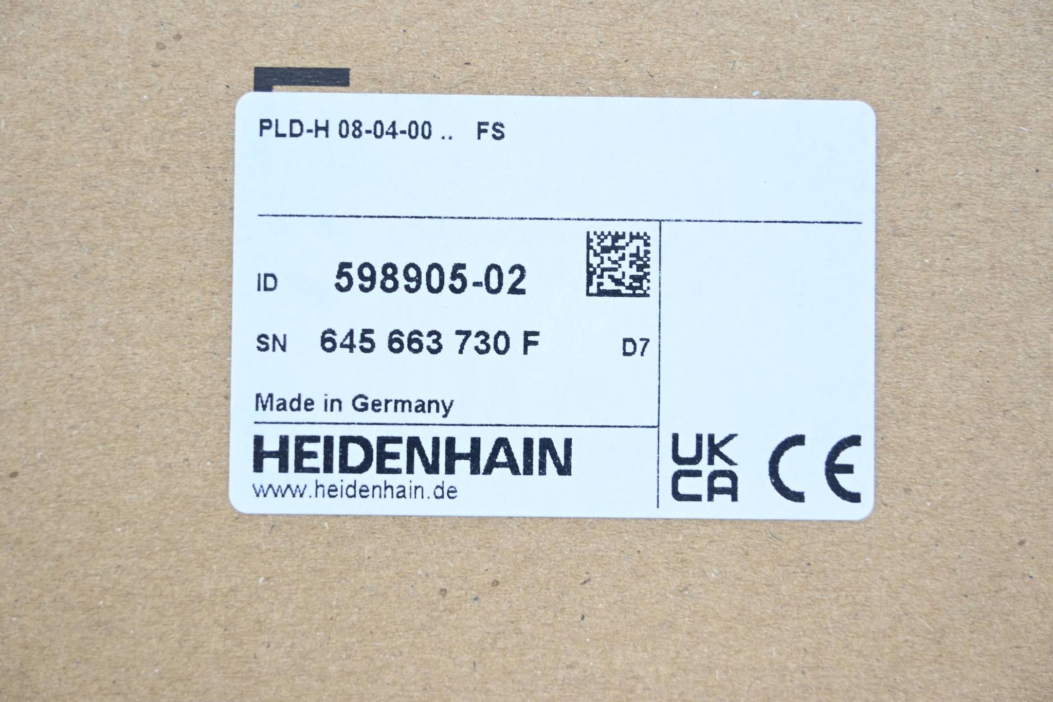 Heidenhain PLD-H 08-04-00 FS ( 598905-02 ) 598 905-02 Ver. D7